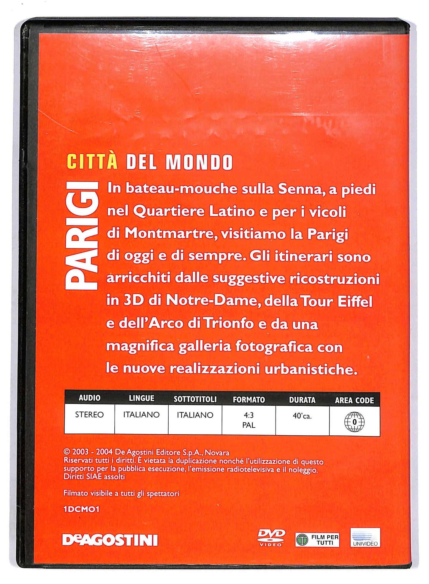 EBOND Citta del Mondo - Parigi - EDITORIALE  DVD D803414