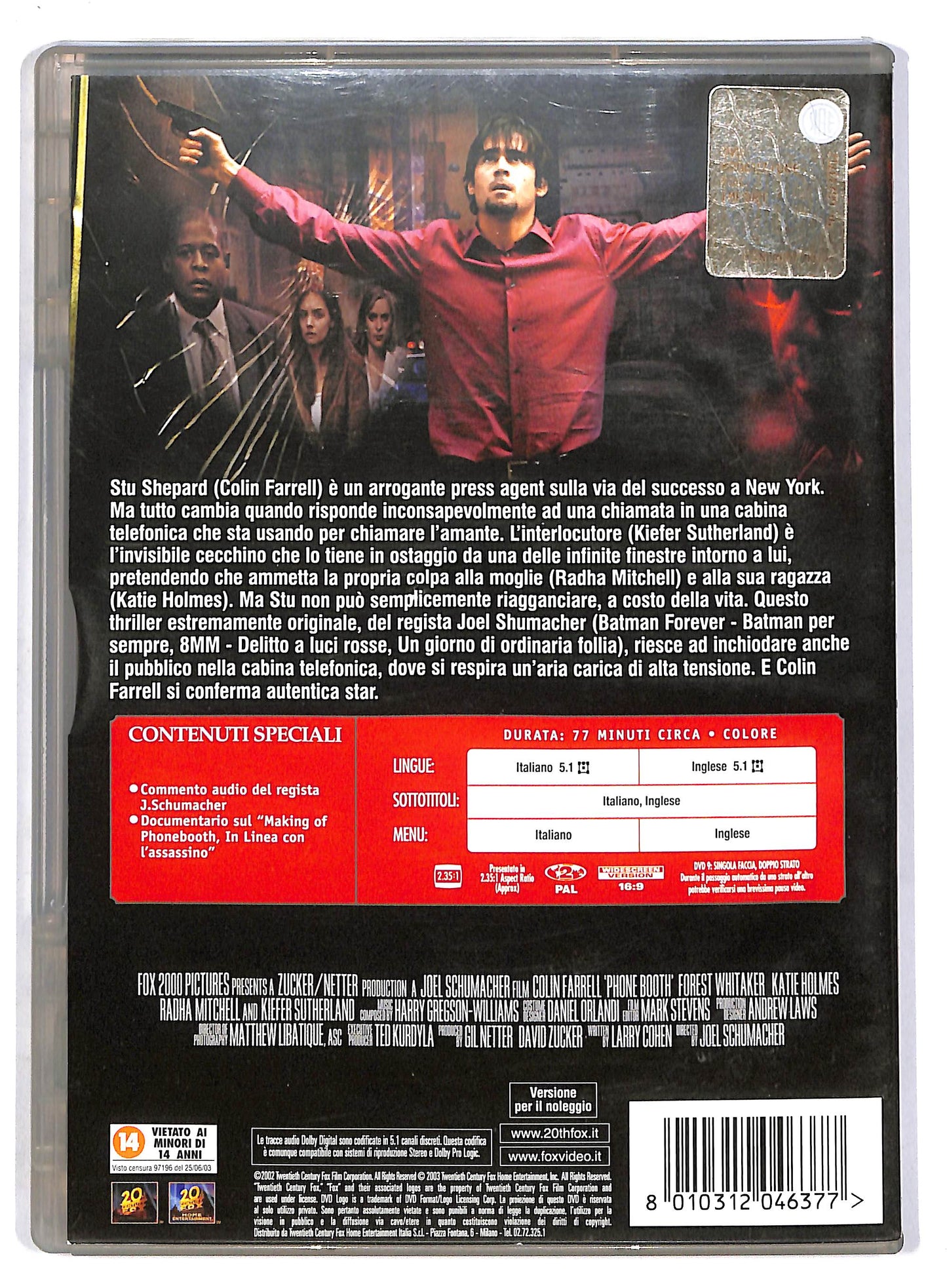 EBOND In linea con l'assassino - Phone booth - NOLEGGIO DVD D803423