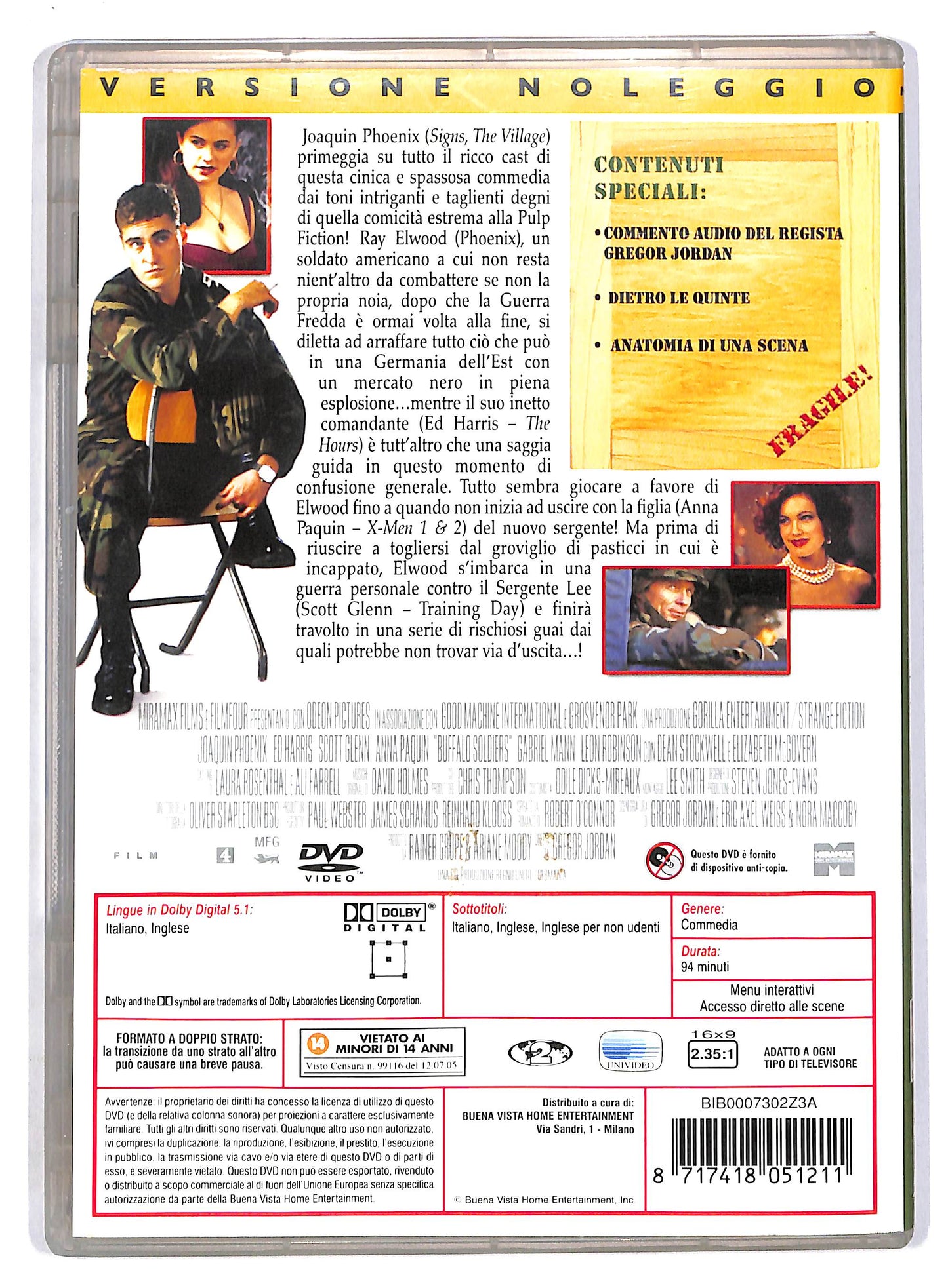 EBOND Buffalo Soldiers - NOLEGGIO DVD D803424