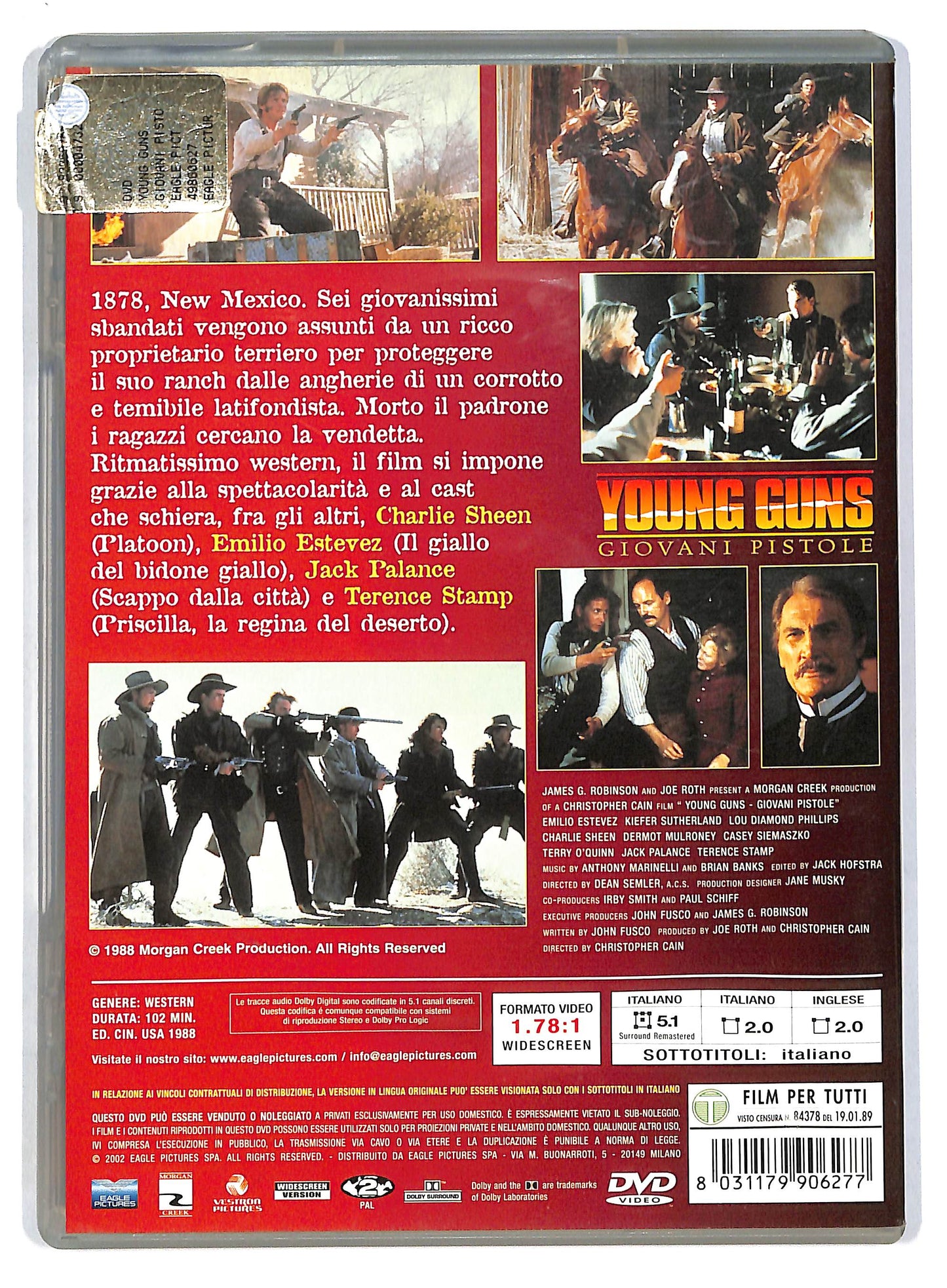 EBOND Young Guns - Giovani pistole  DVD D803525