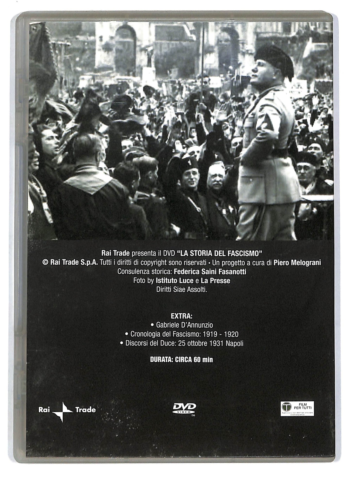 EBOND La storia del fascismo Le origini(1919-1922) Vol 1 EDITORIALE DVD D803530