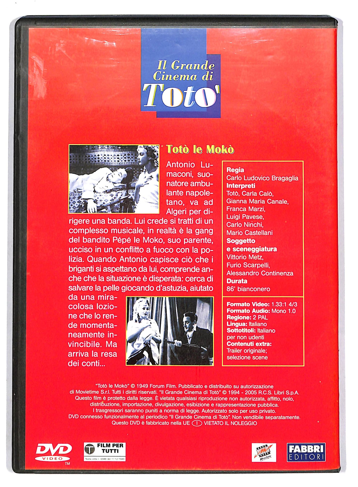 EBOND Toto - Toto le Moko - EDITORIALE  DVD D803635