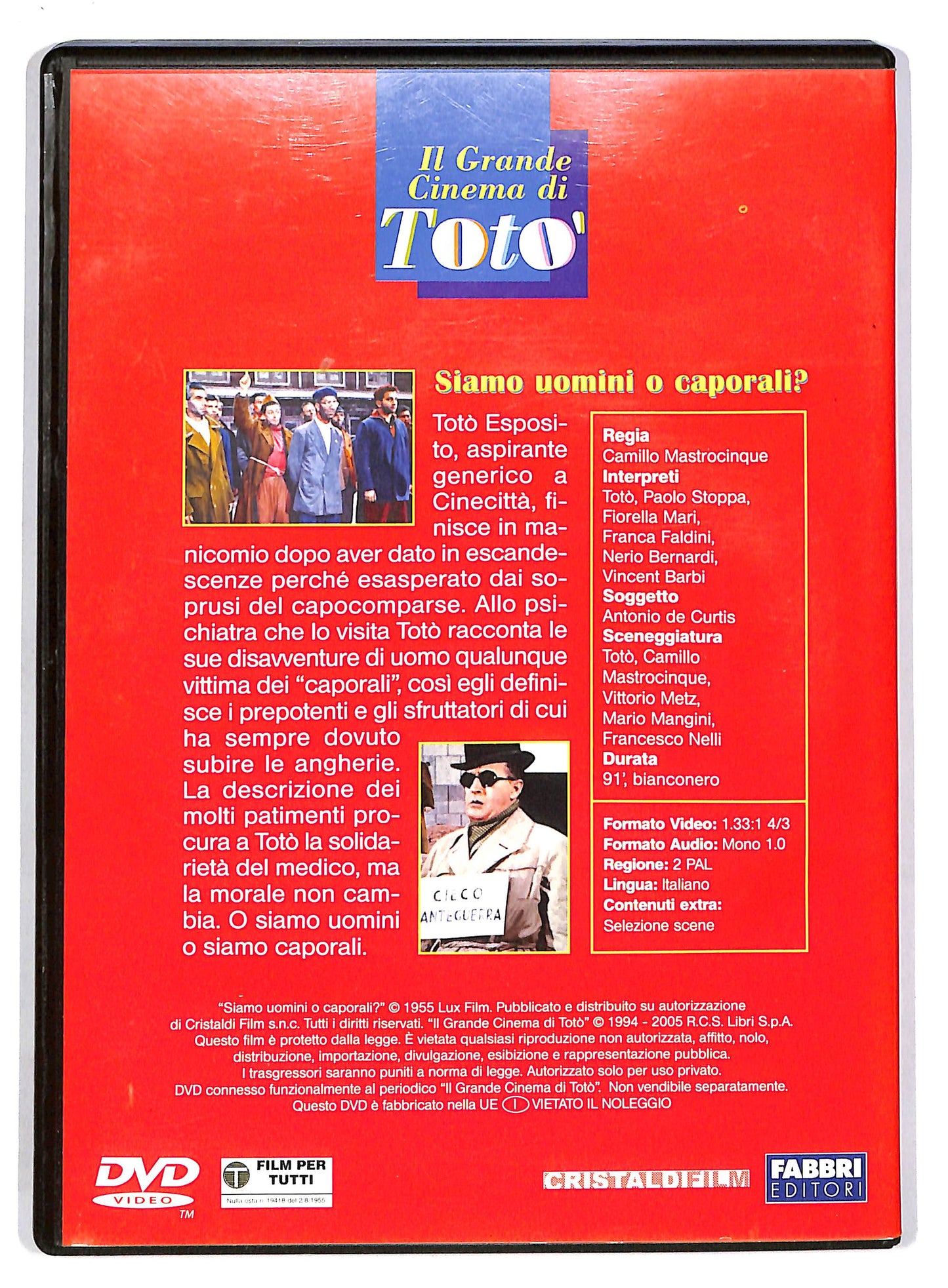 EBOND Toto - Siamo uomini o caporali - EDITORIALE  DVD D803646