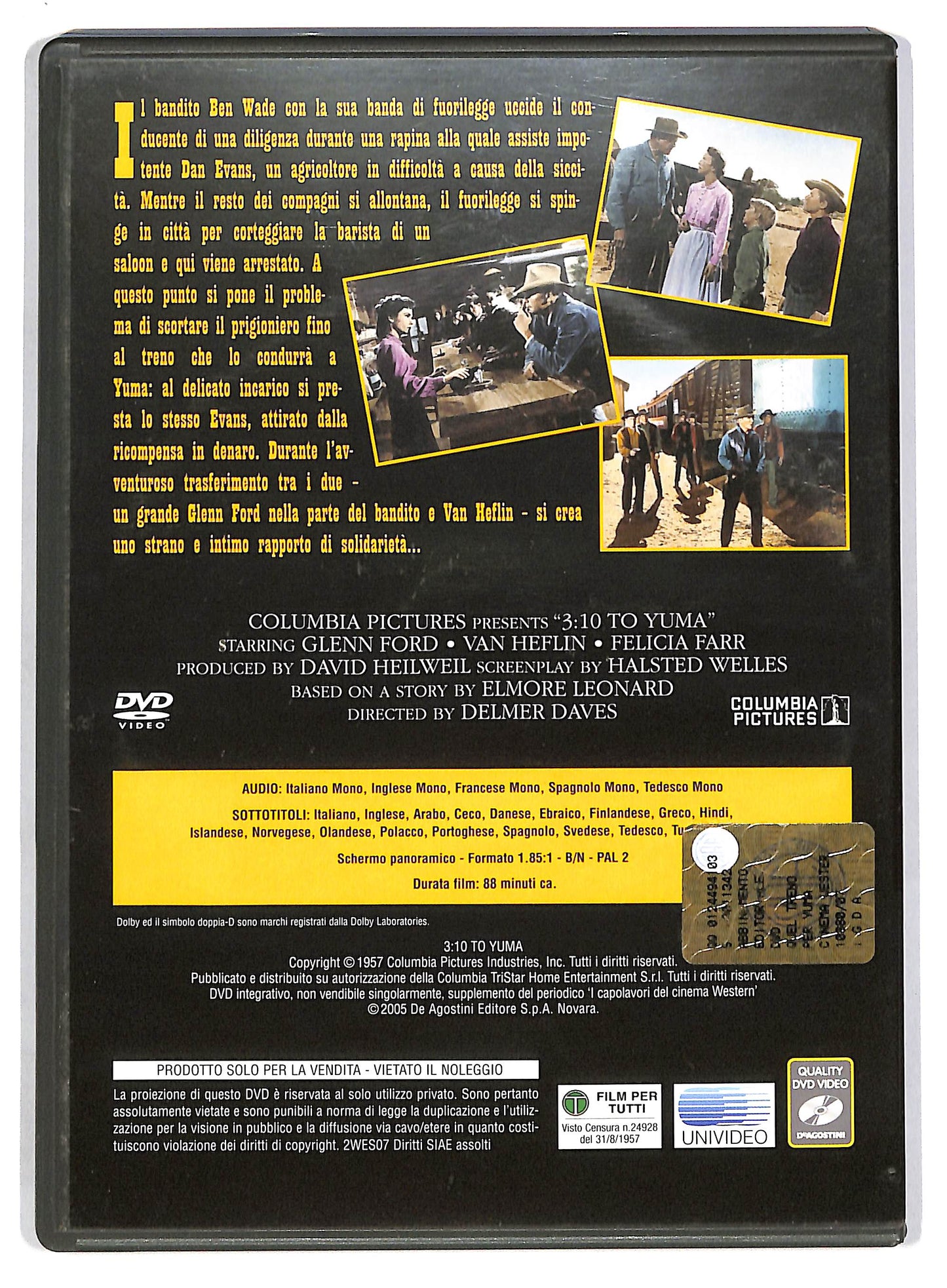 EBOND Quel treno per Yuma - NO BOOKLET EDITORIALE  DVD D803712