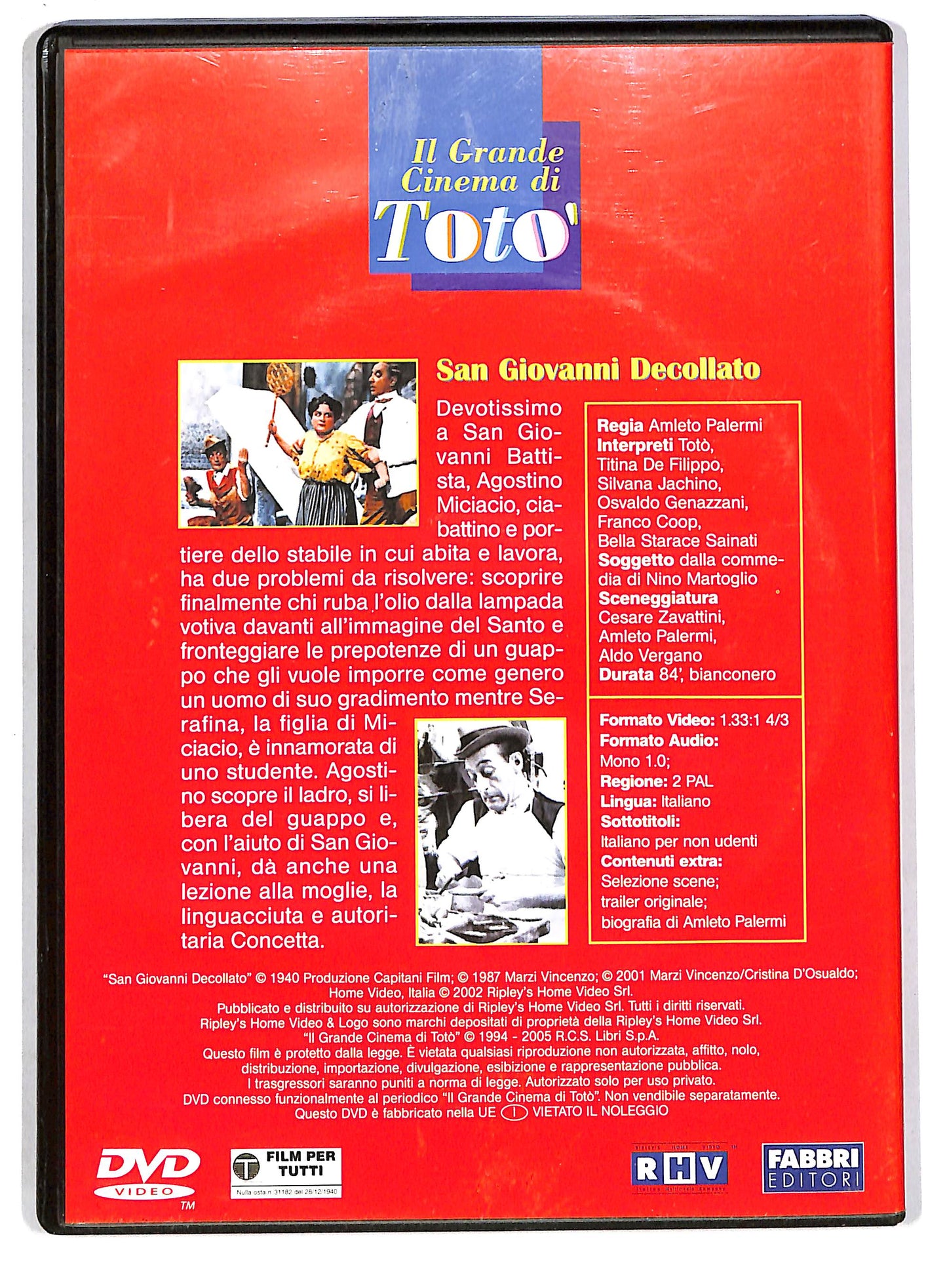EBOND Toto - San Giovanni decollato - EDITORIALE  DVD D803753