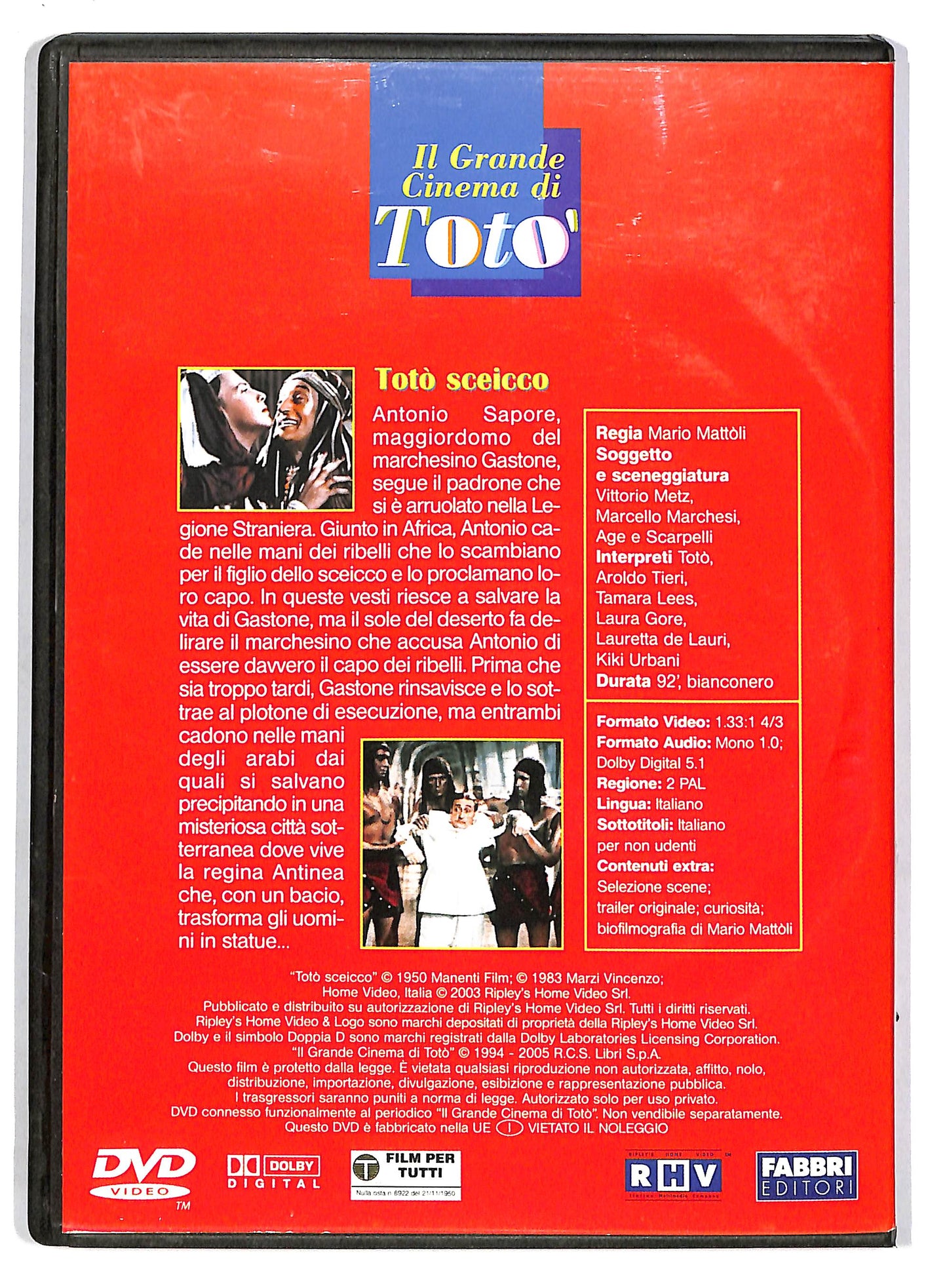EBOND Toto - Toto sceicco - EDITORIALE  DVD D803757