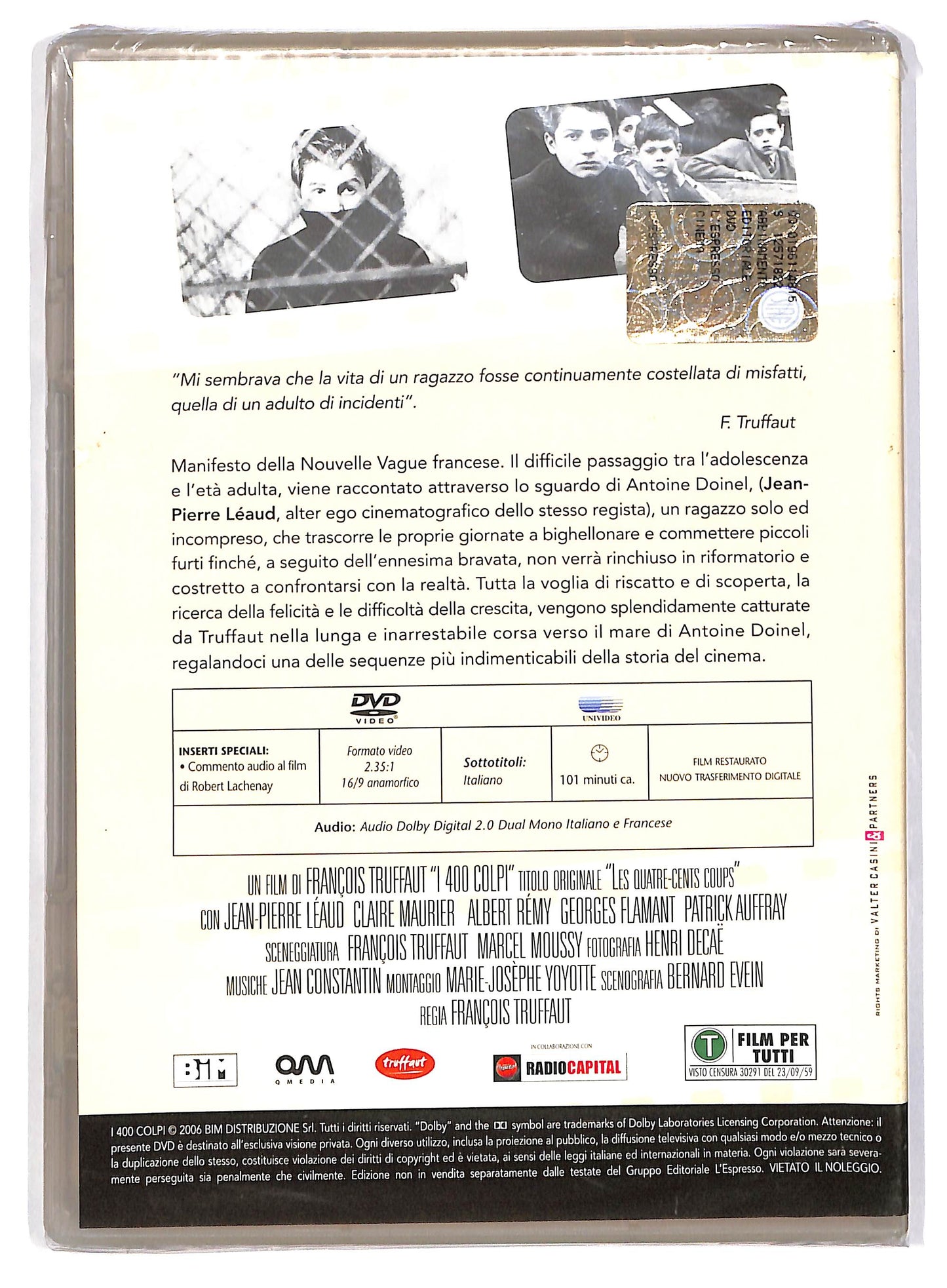 EBOND I quattrocento colpi - Volume 1 EDITORIALE DVD D803848