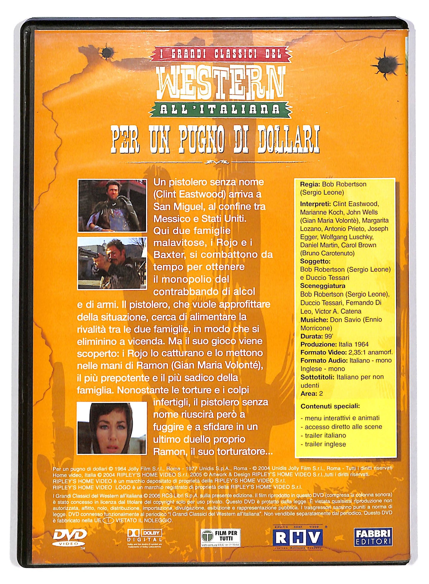 EBOND Per un pugno di dollari - NO BOOKLET EDITORIALE  DVD D803859