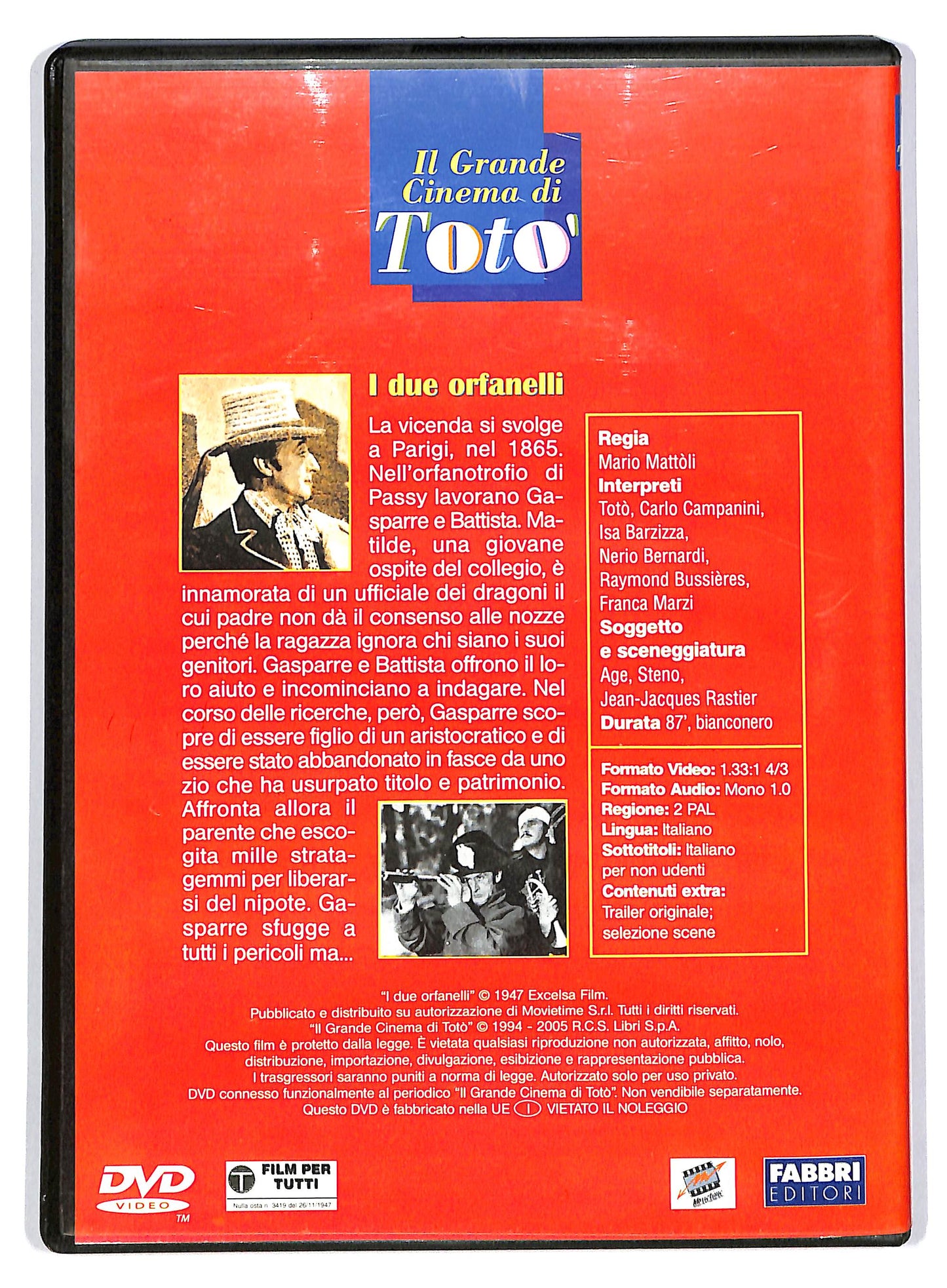 EBOND I due orfanelli - EDITORIALE  DVD D803928