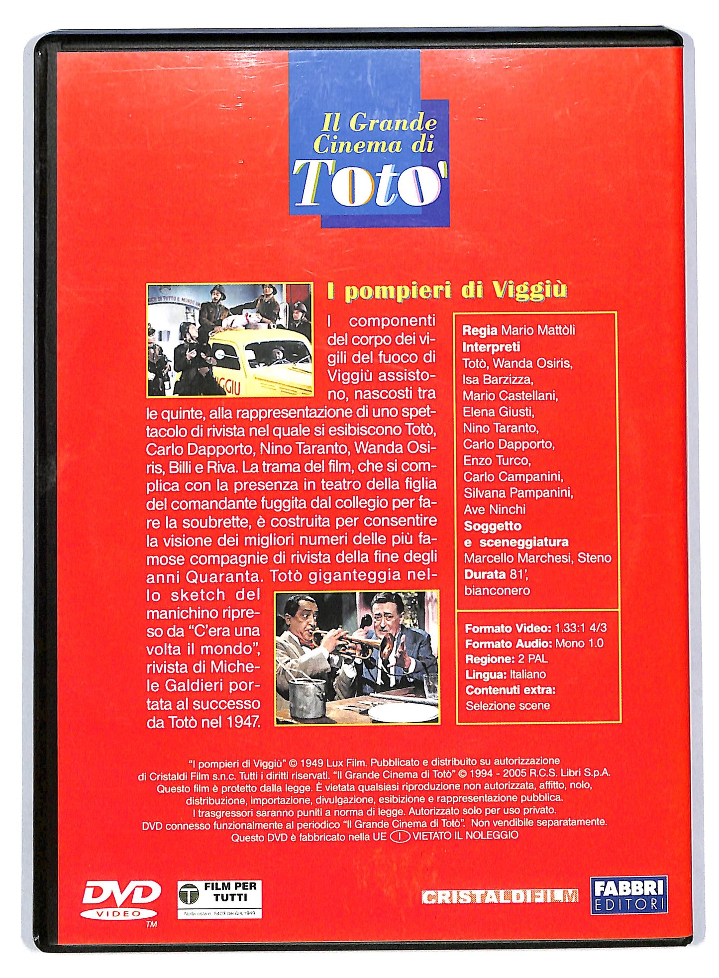 EBOND Toto - I pompieri di Viggiu - EDITORIALE  DVD D803946