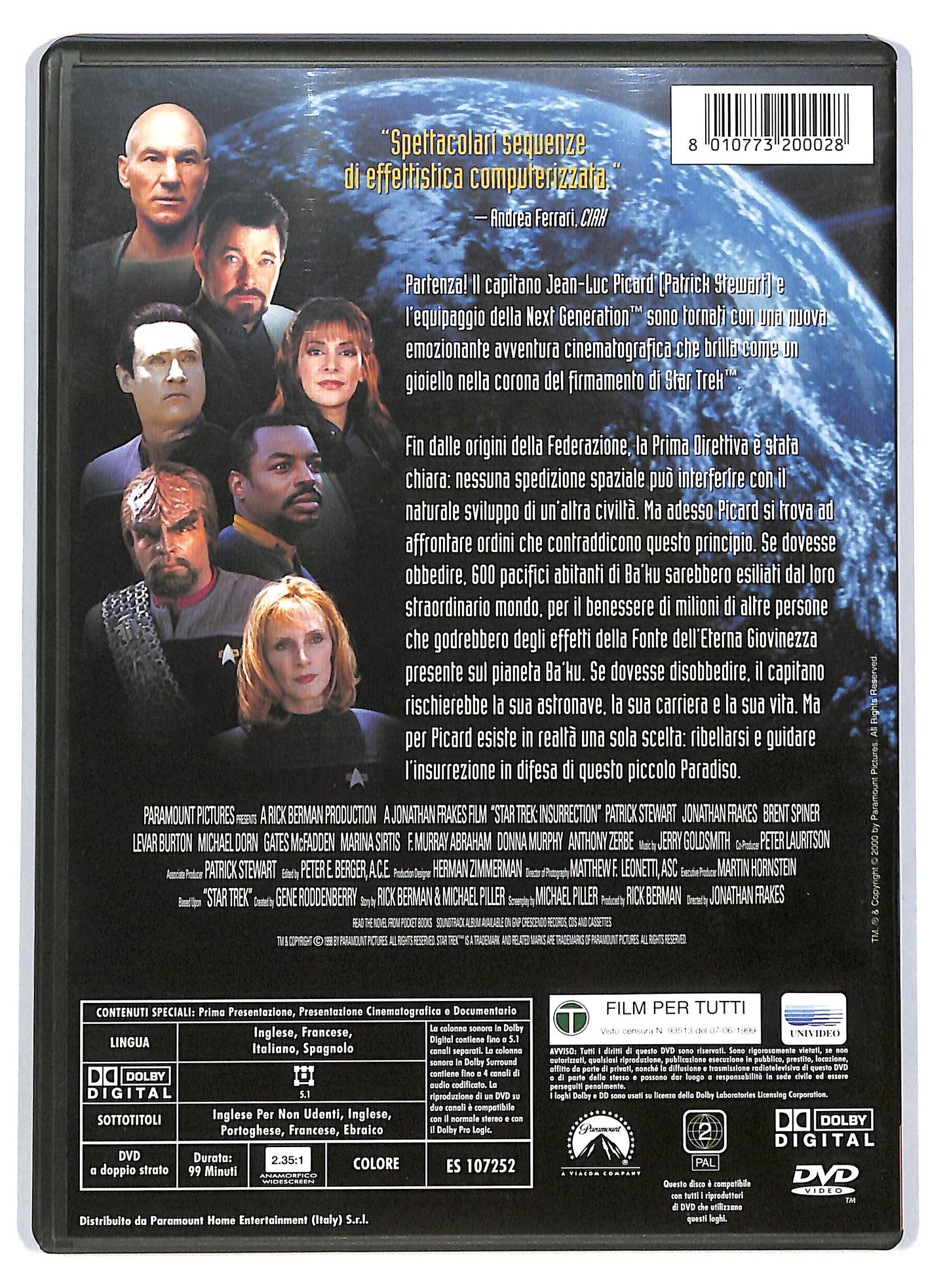 EBOND Star Trek - L'insurrezione  DVD D804029