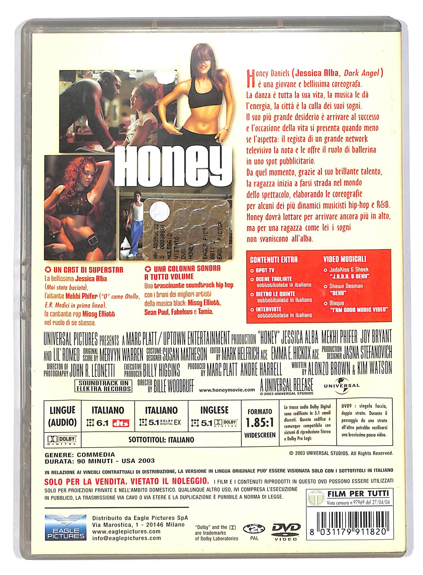 EBOND Honey  DVD D804254
