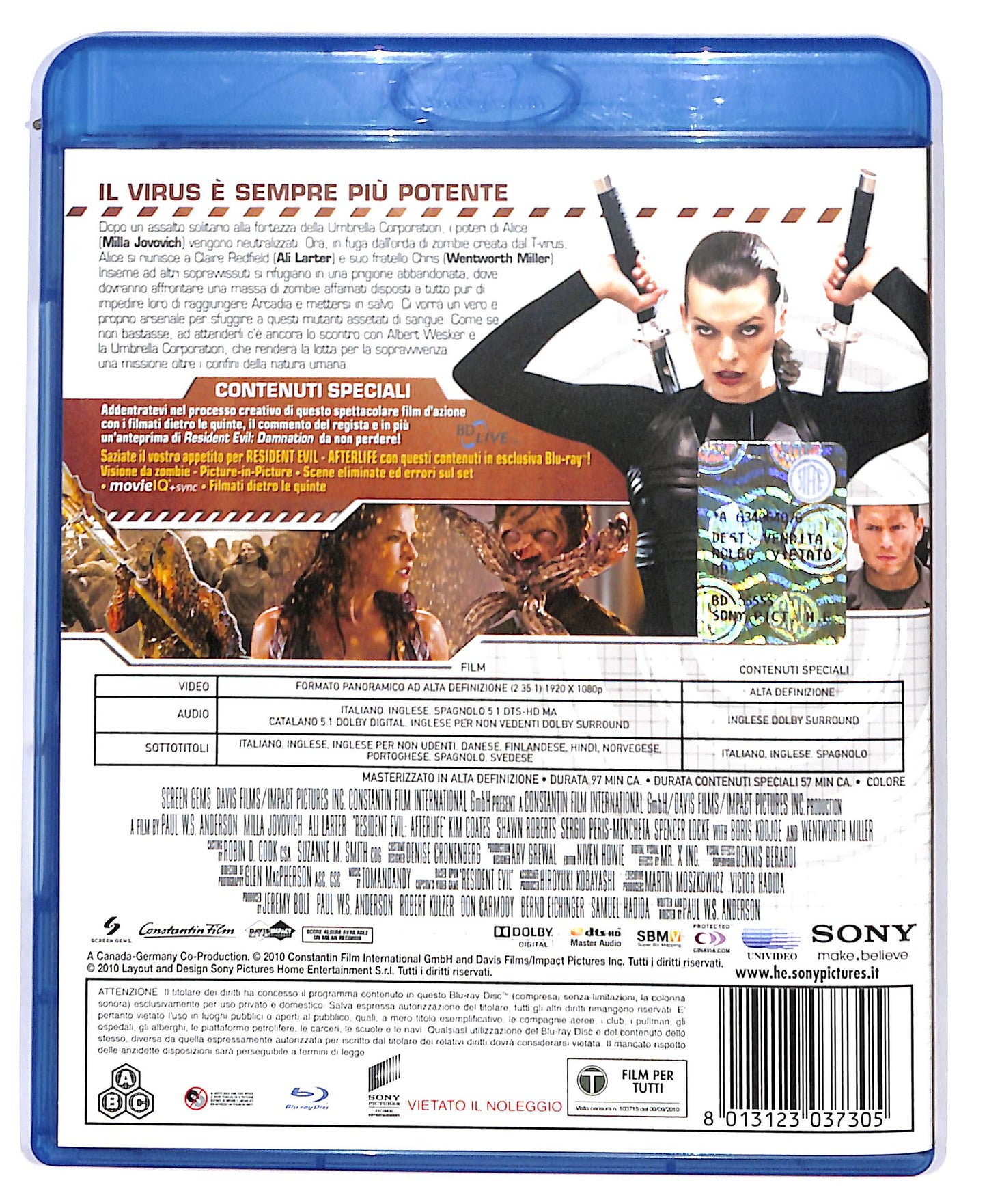 EBOND Resident Evil: Afterlife BLURAY D804303