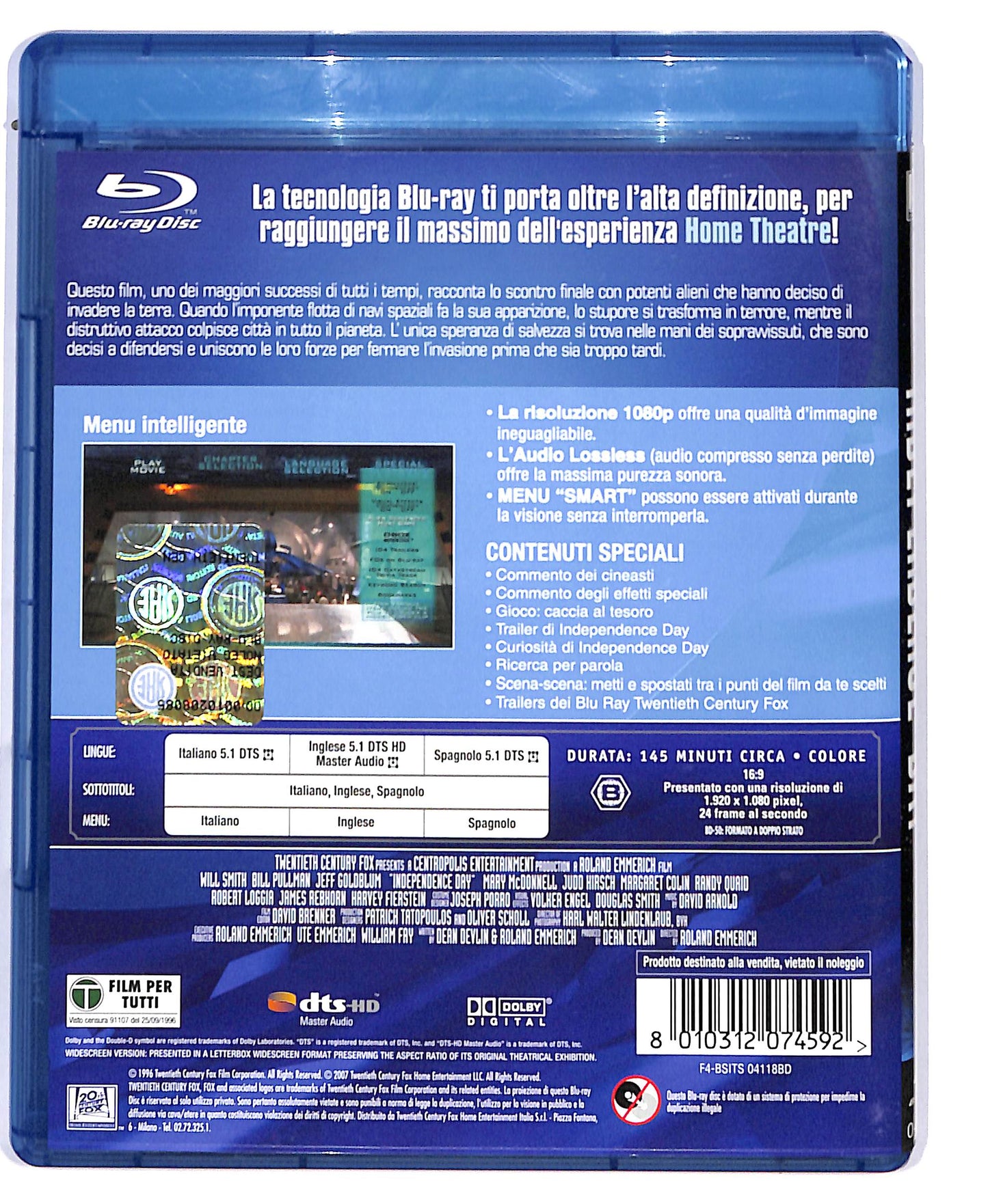 EBOND Independence day BLURAY D804305