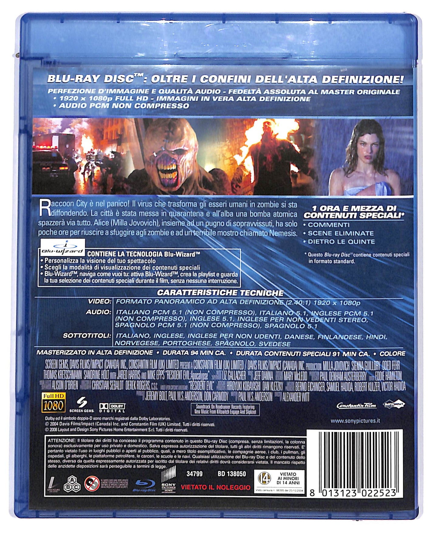 EBOND Resident Evil: Apocalypse BLURAY D804310