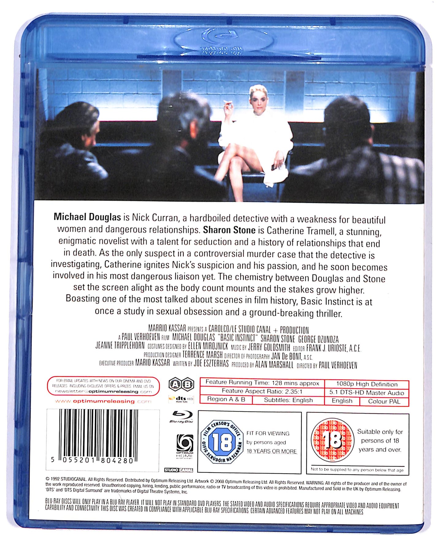 EBOND Basic Instinct - NO ITA BLURAY UK EDITION BLURAY D804417