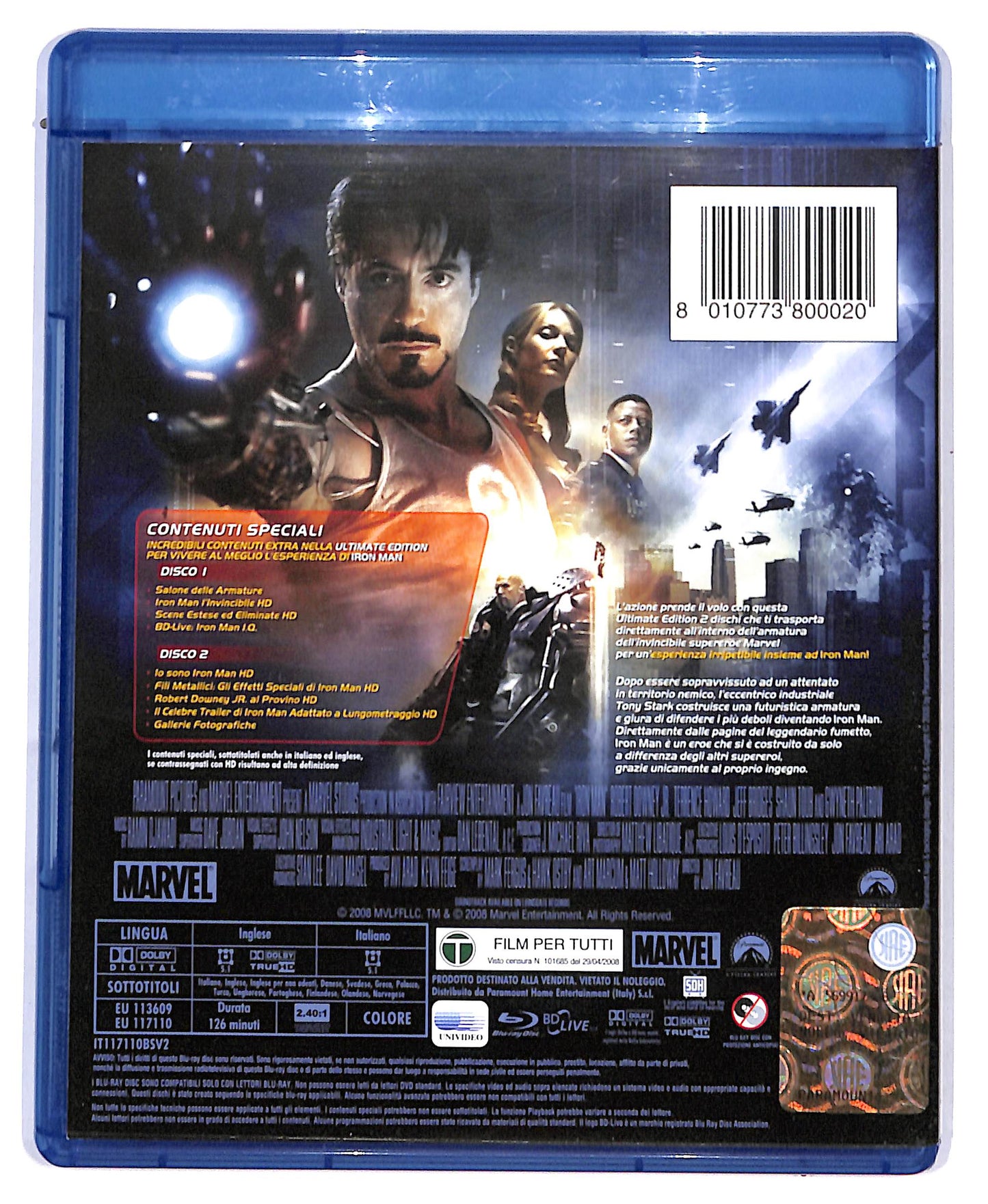 EBOND Iron Man BLURAY D804550