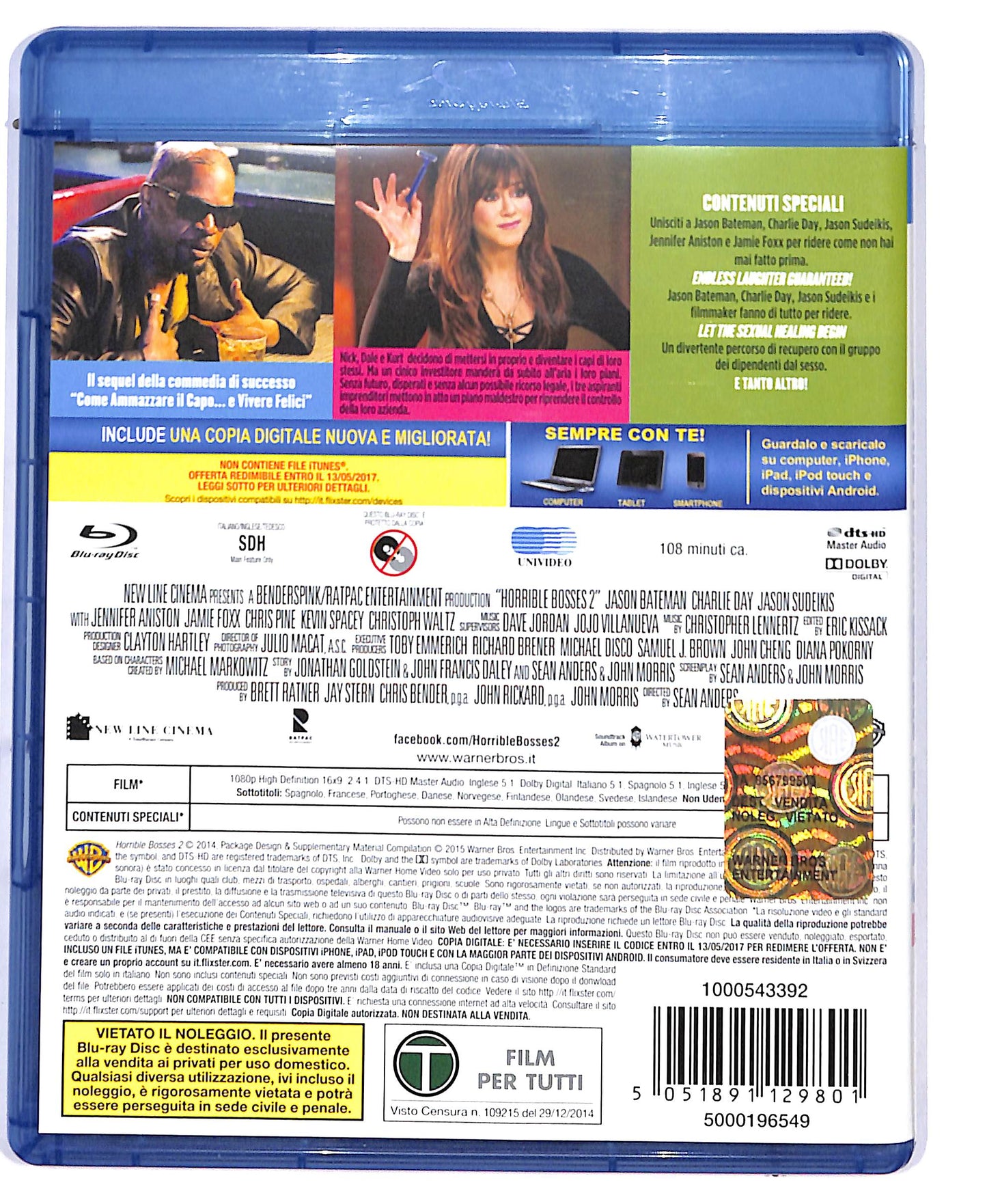 EBOND Come ammazzare il capo 2 BLURAY D804553