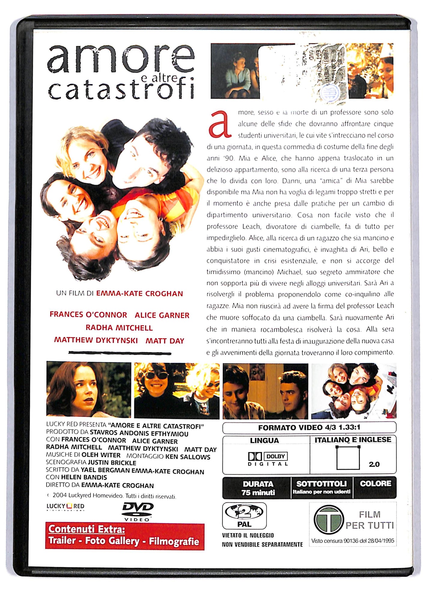 EBOND Amore E Altre Catastrofi EDITORIALE DVD D804744