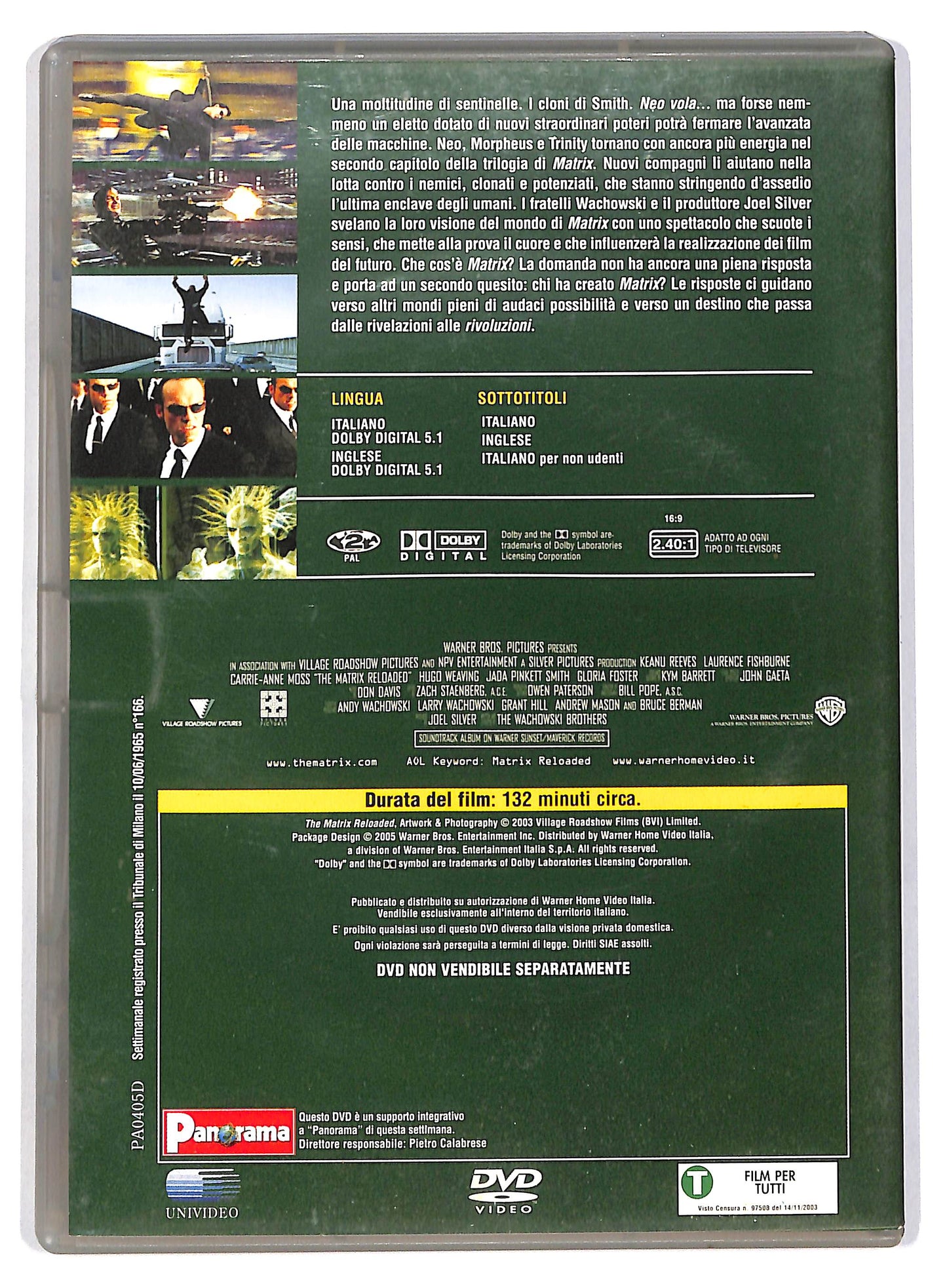 EBOND Matrix Reloaded - EDITORIALE  DVD D804856