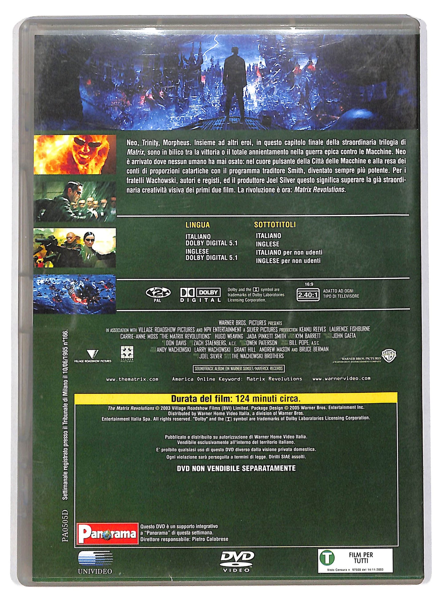 EBOND Matrix Revolutions - EDITORIALE  DVD D804939