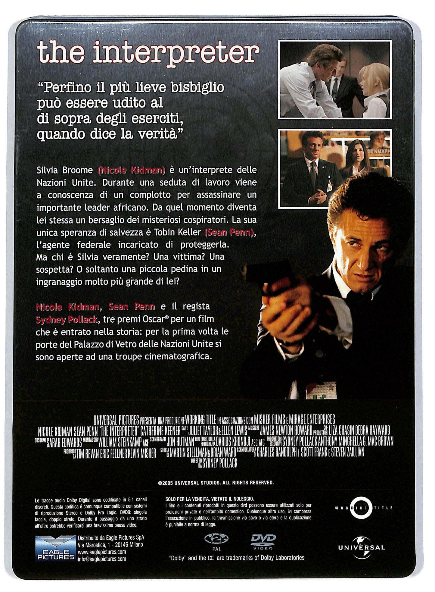 EBOND The interpreter - STEELBOOK DVD D804949