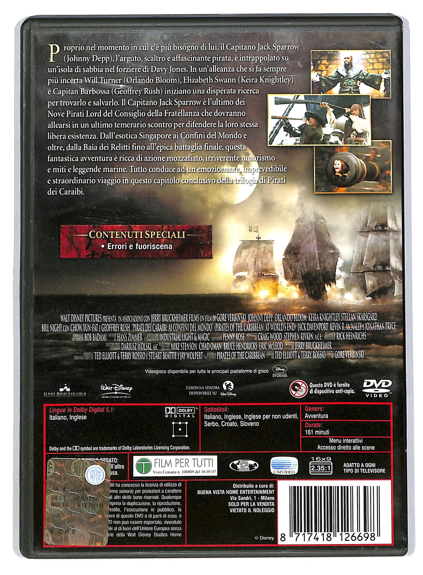 EBOND Pirati Dei Caraibi - Ai Confini Del Mondo  DVD D804963