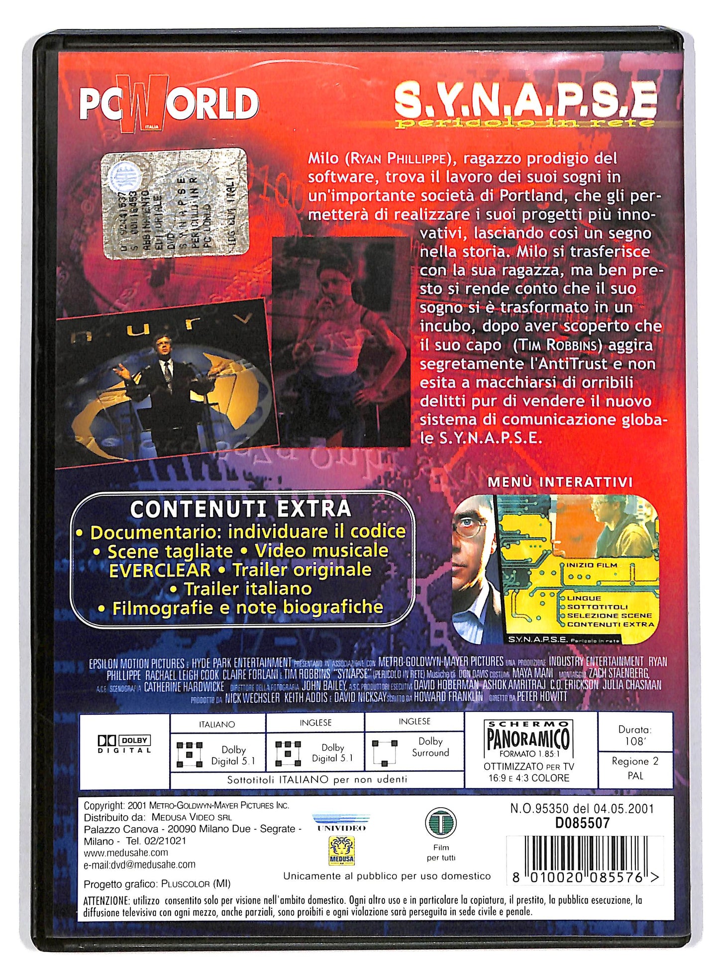 EBOND S.Y.N.A.P.S.E. - Pericolo in rete DVD D805046