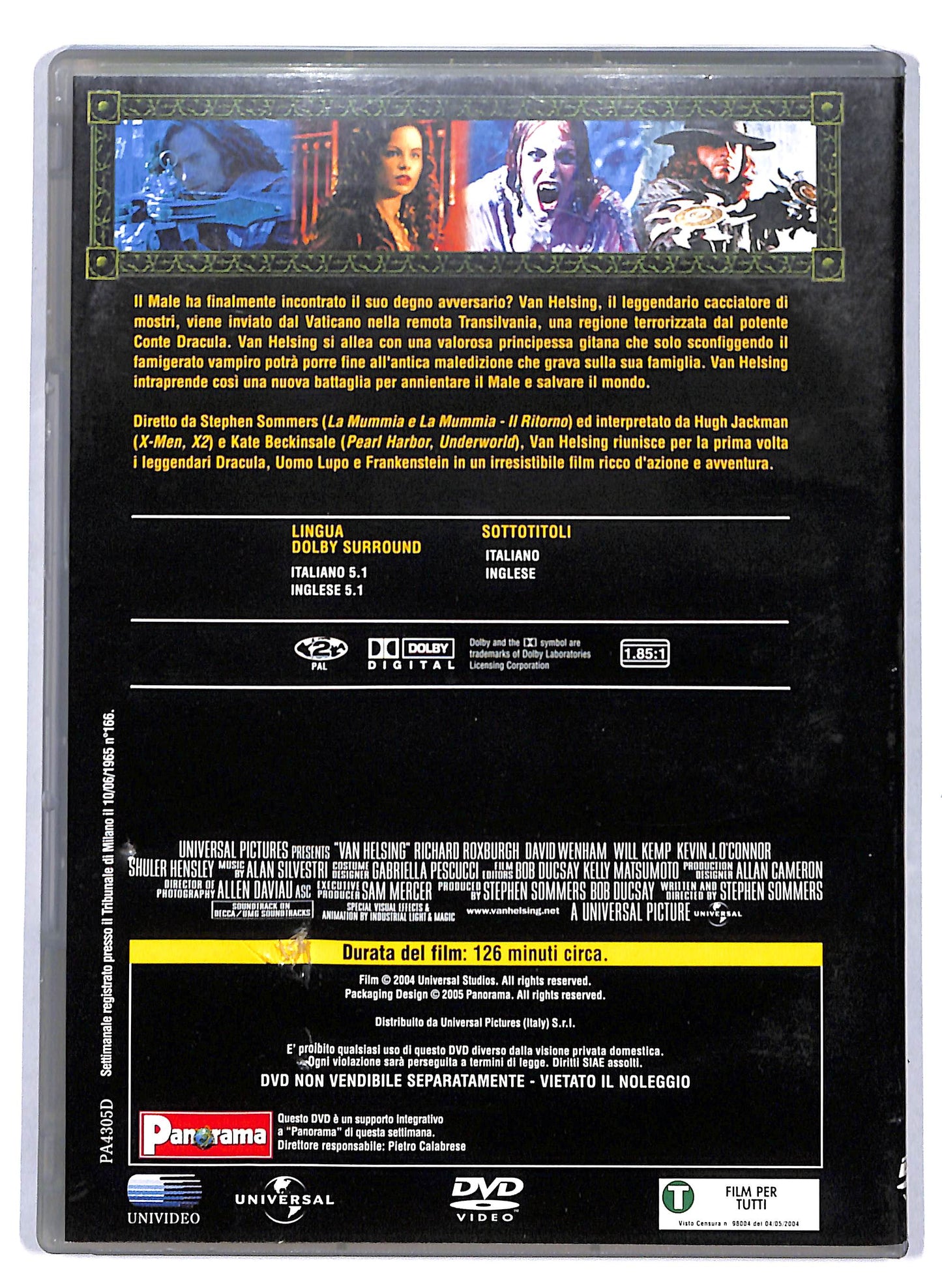 EBOND Van Helsing EDITORIALE DVD D805201
