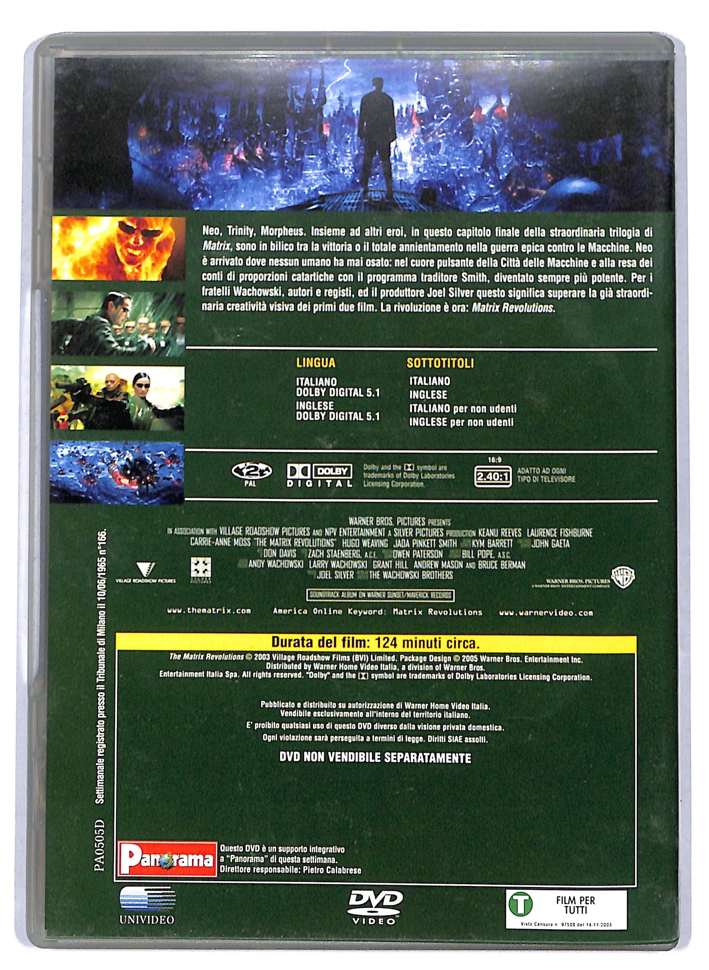 EBOND Matrix Revolutions EDITORIALE DVD D805316