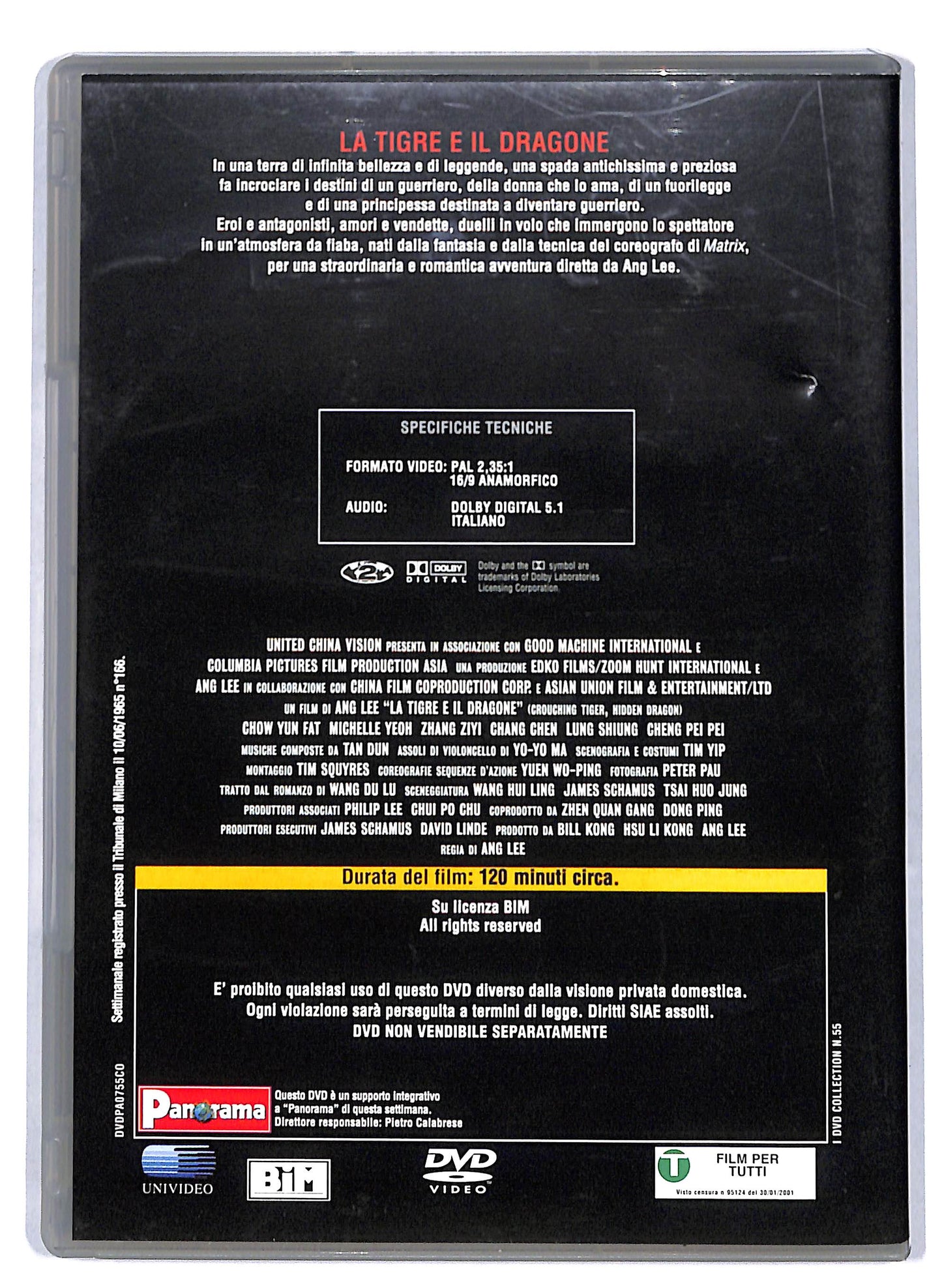 EBOND La tigre e il dragone EDITORIALE DVD D805364