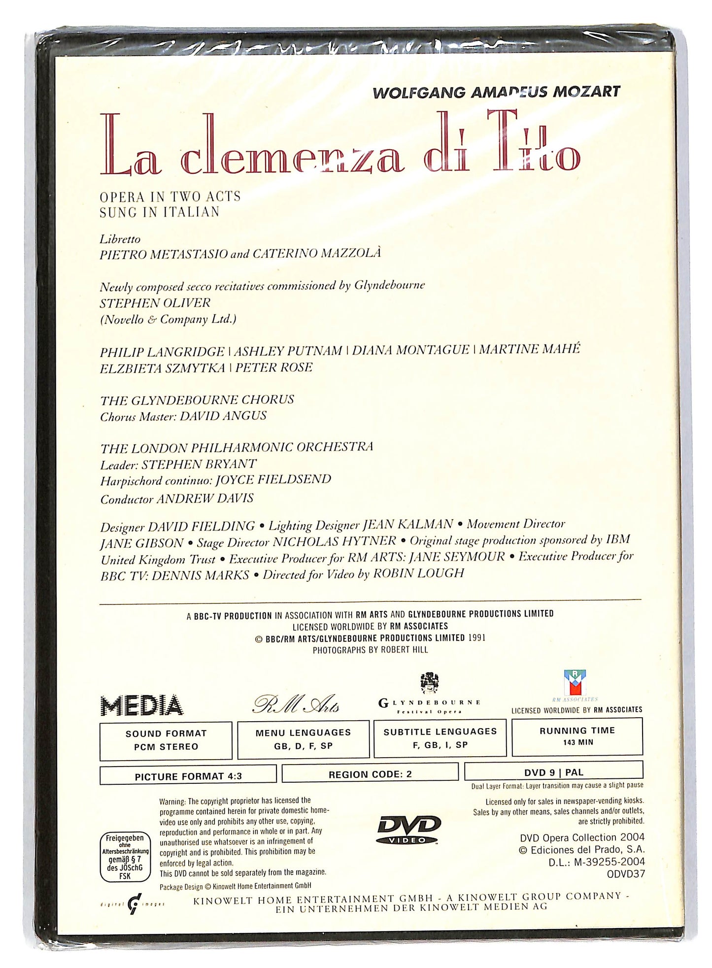EBOND La clemenza di Tito + Fascicolo vol.33 EDITORIALE  DVD D805612