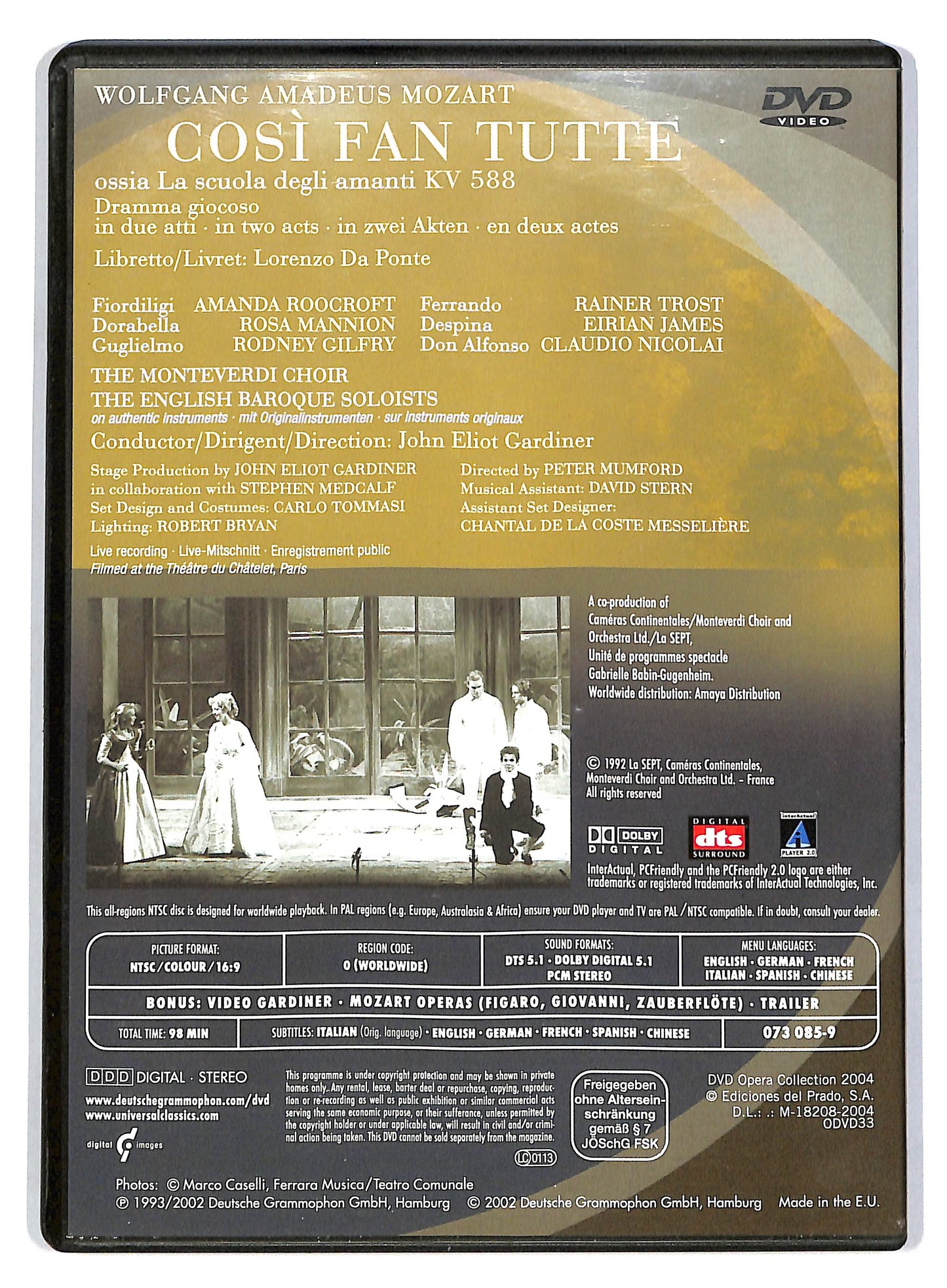 EBOND Dvd Opera Collection - Cosi fan tutte Fascicolo EDITORIALE  DVD D805623