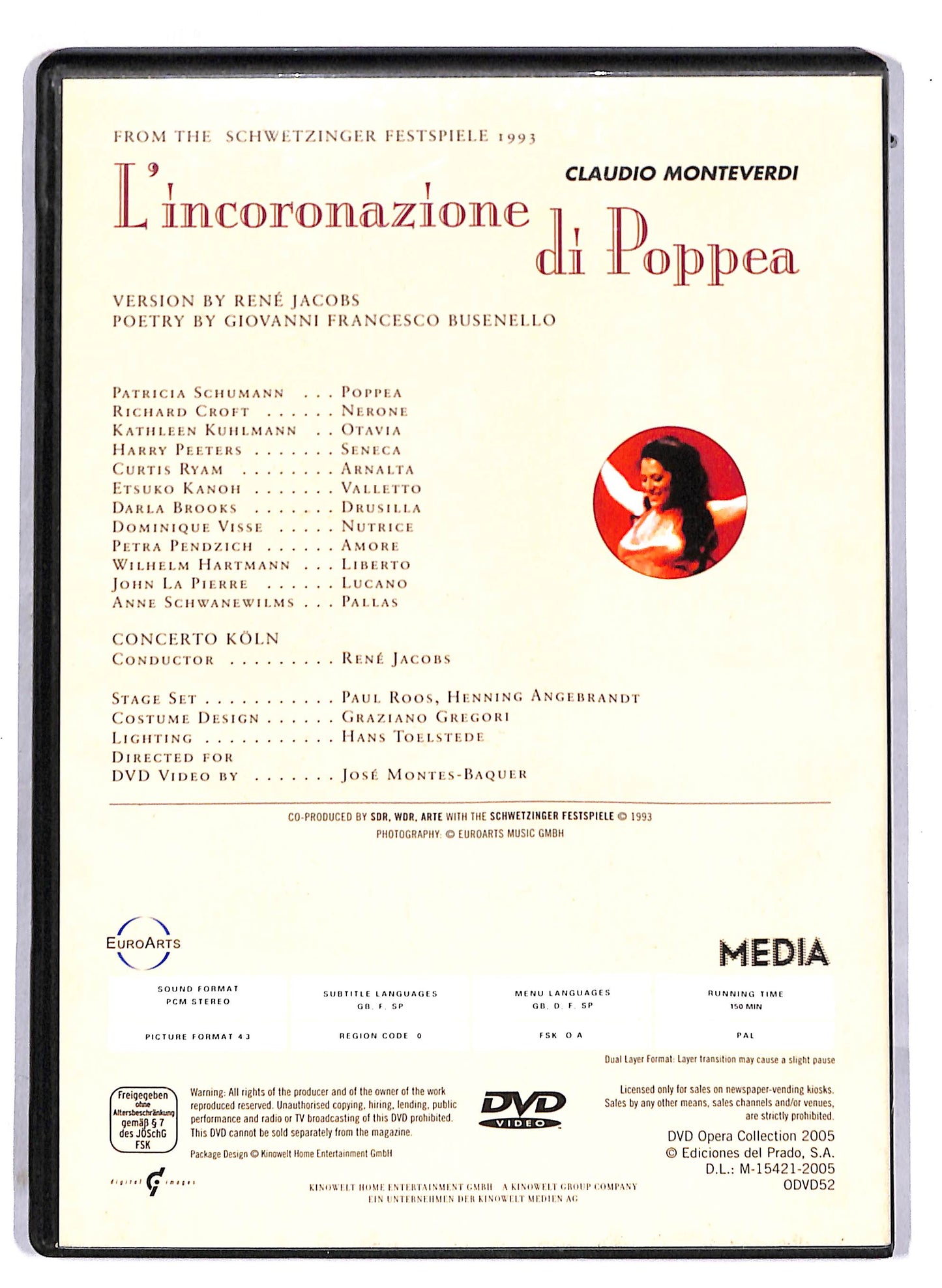 EBOND L'incoronazione di poppea opera collection EDITORIALE DVD D805633