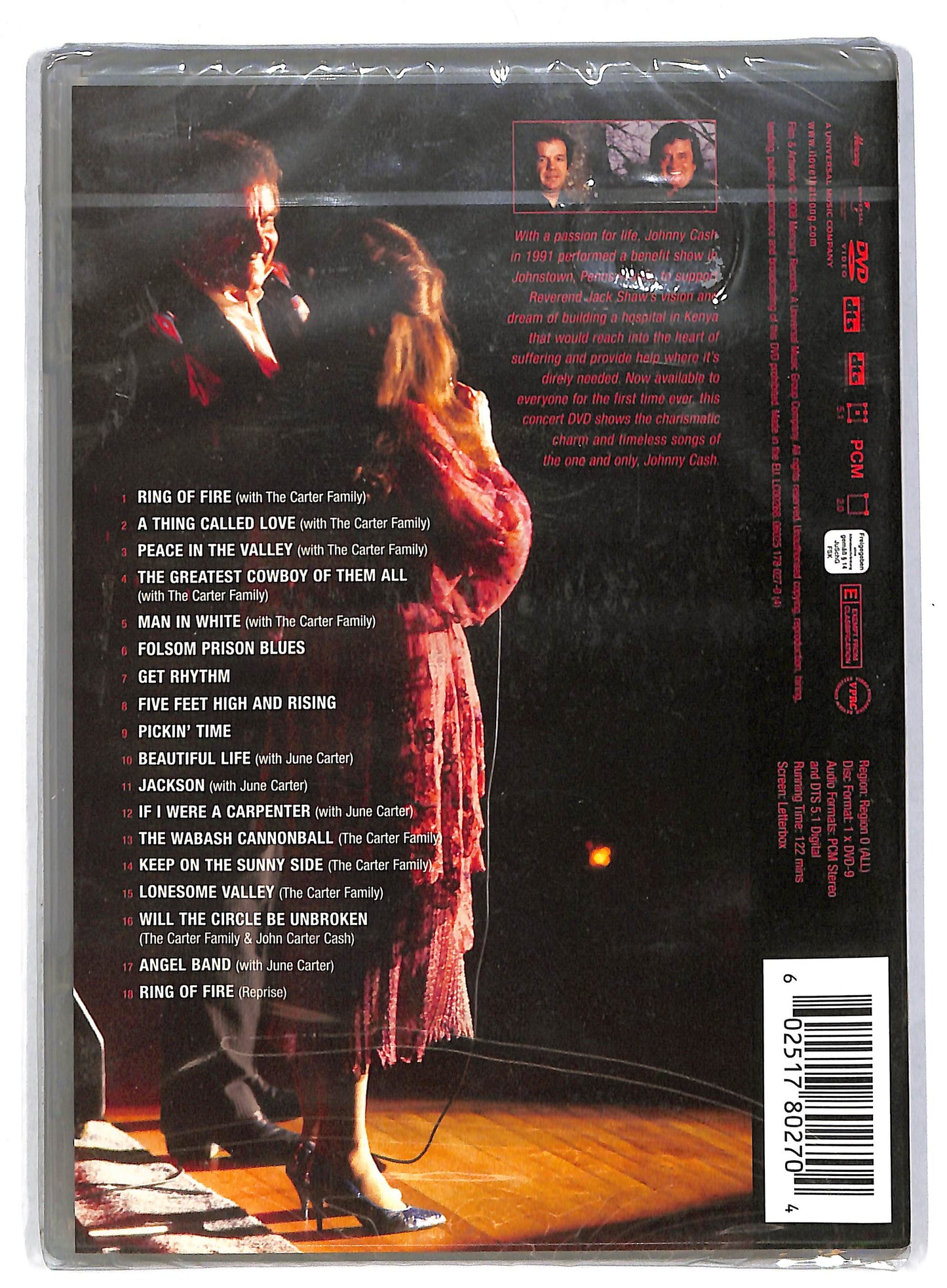 EBOND Johnny Cash – Cash For Kenya - Live In Johnstown, Pa DVD D805713