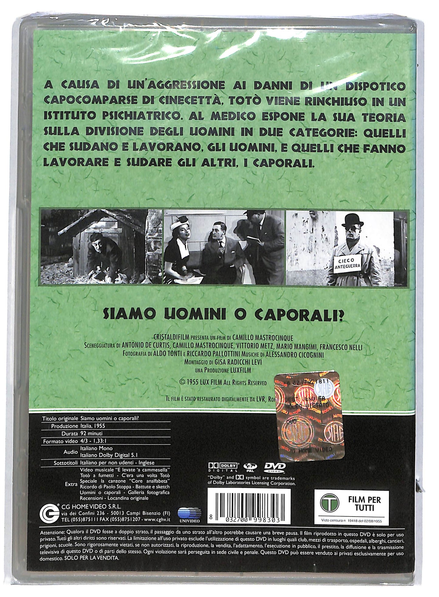 EBOND Siamo uomini o caporali DVD D805948
