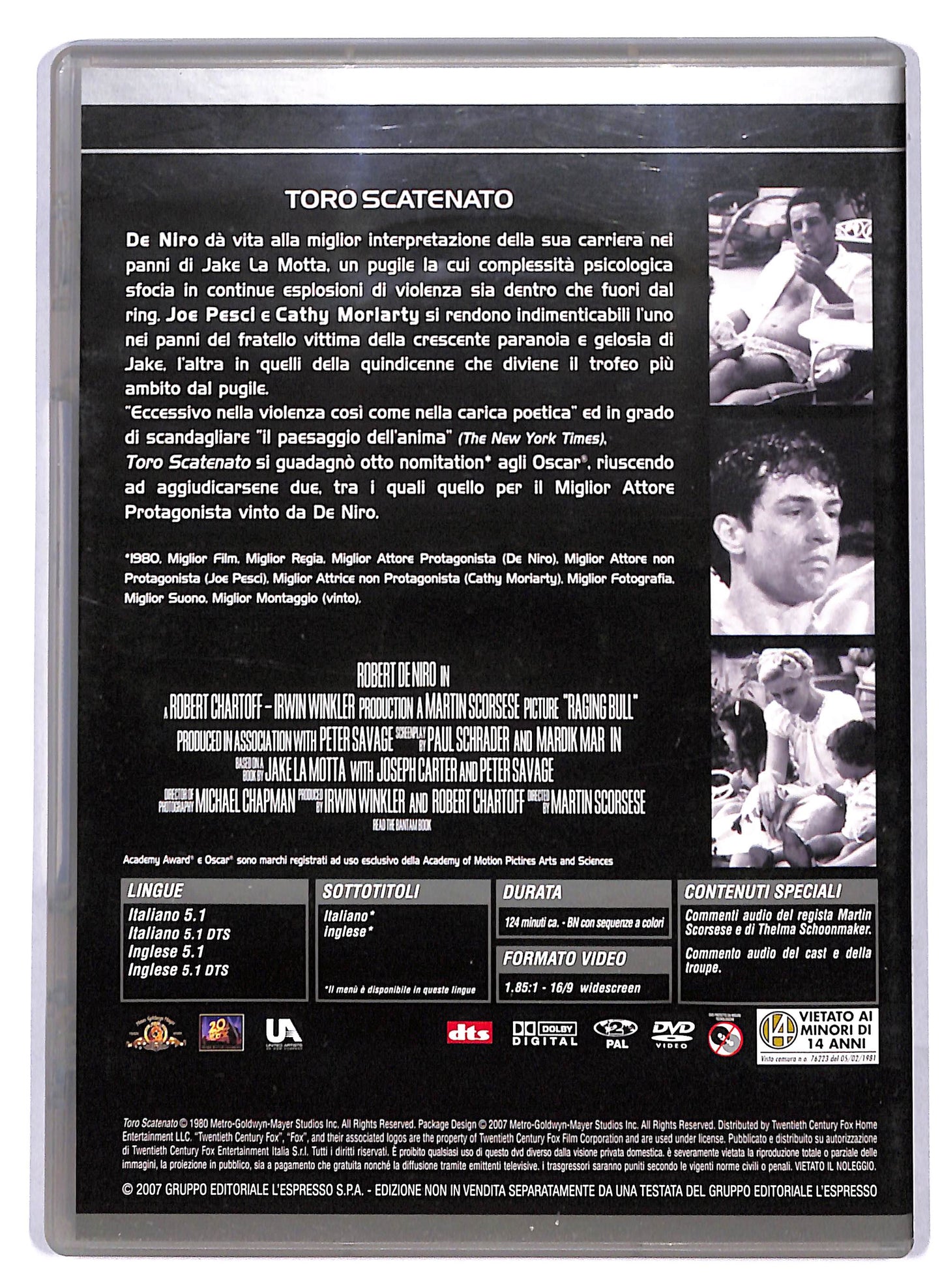 EBOND Toro scatenato EDITORIALE DVD D806020