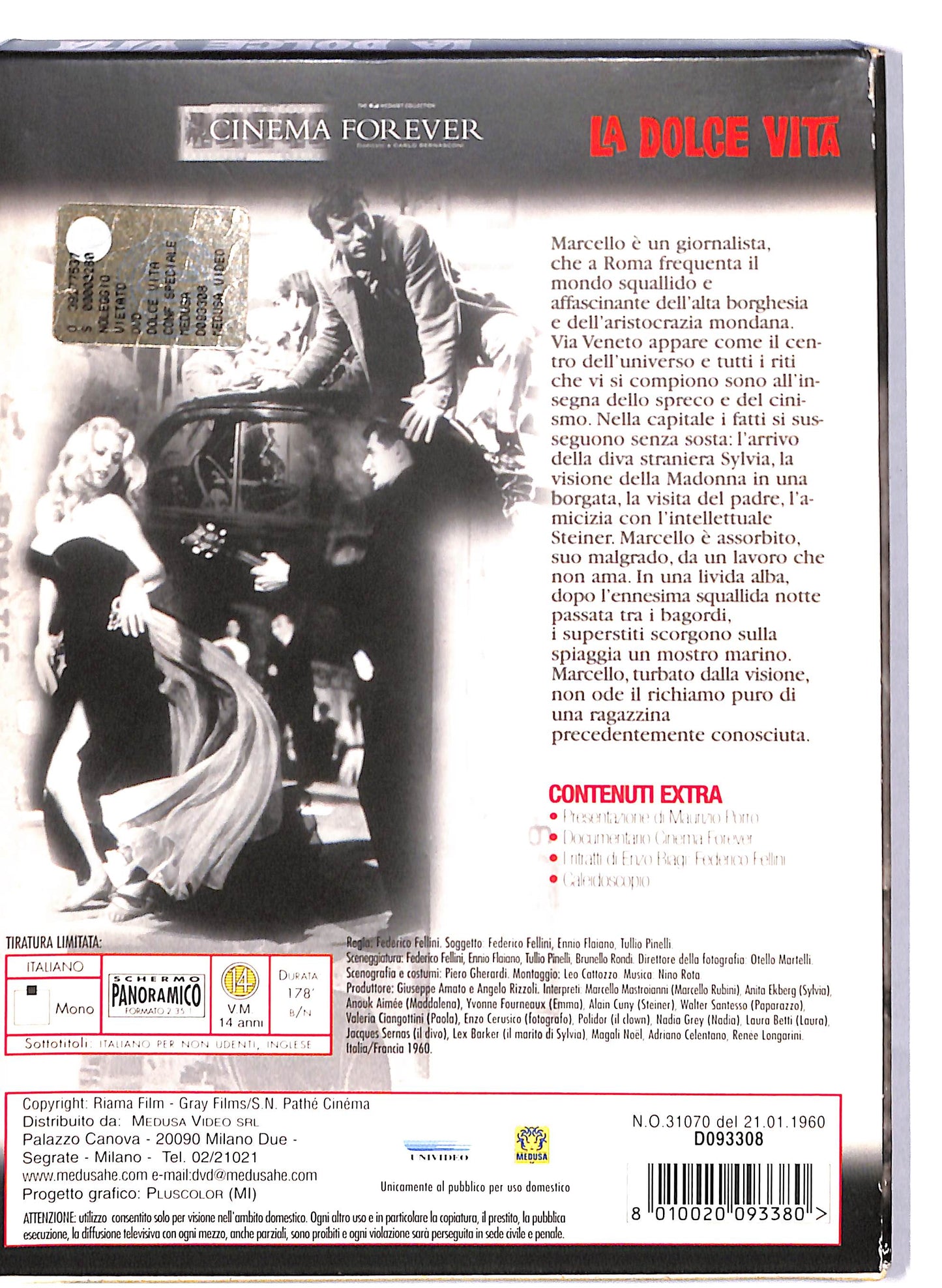 EBOND La dolce vita DIGIPACK DVD D806106