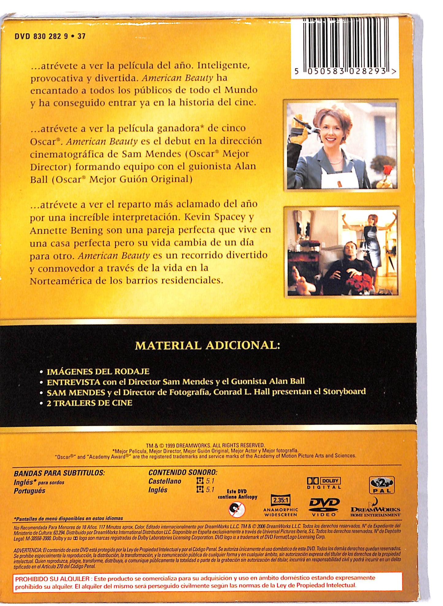 EBOND American Beauty (Versione spagna - NO ITA) DVD D806124