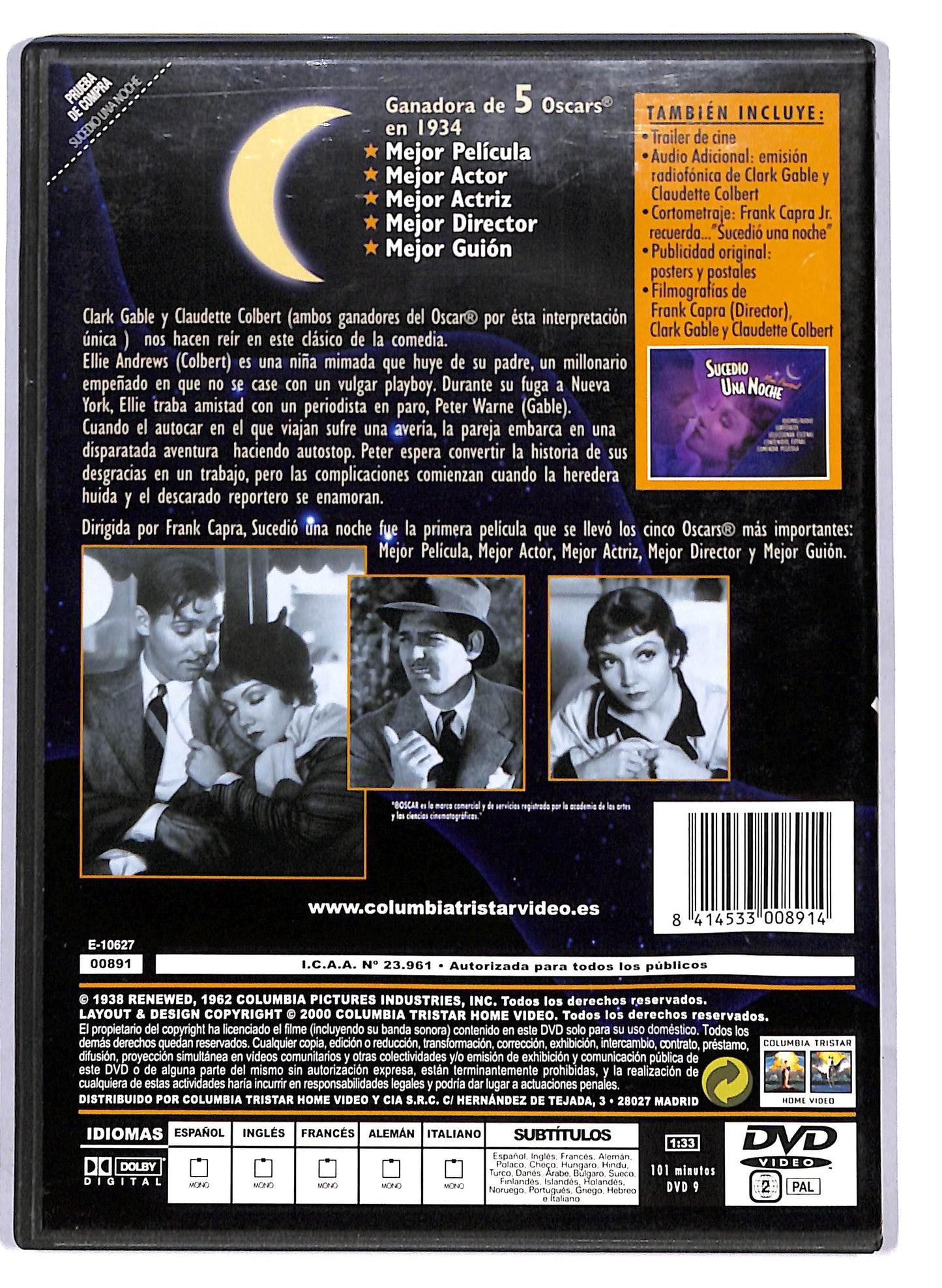 EBOND Sucedio una Noche DVD D806138