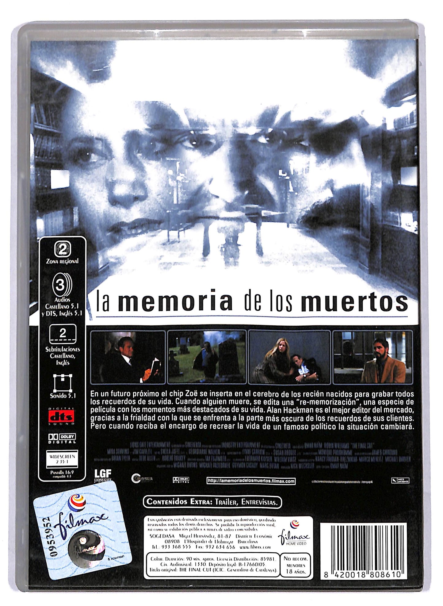 EBOND La memoria de los muertos (NO ITA) NOLEGGIO DVD D806140