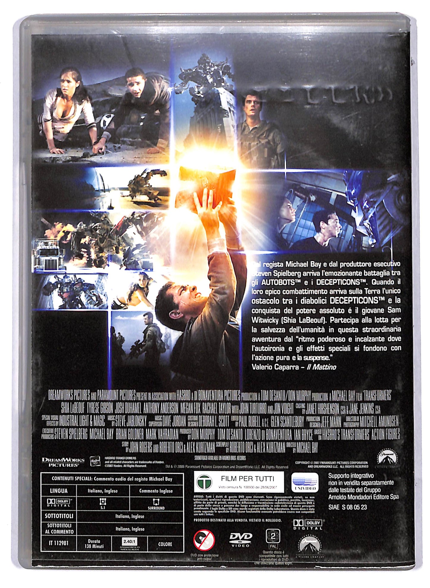 EBOND Transformers EDITORIALE DVD D806141