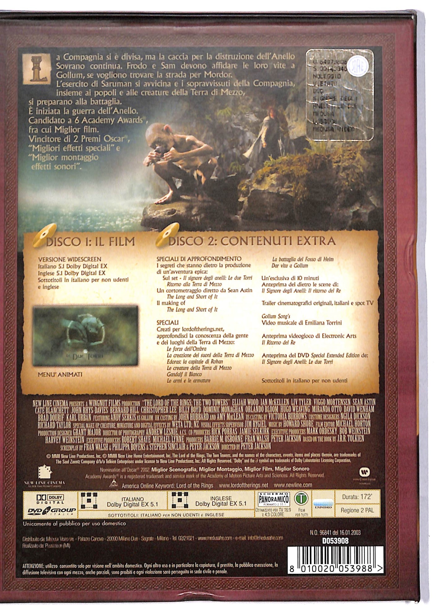 EBOND Il Signore degli Anelli - Le due torri DIGIPACK DVD D806219