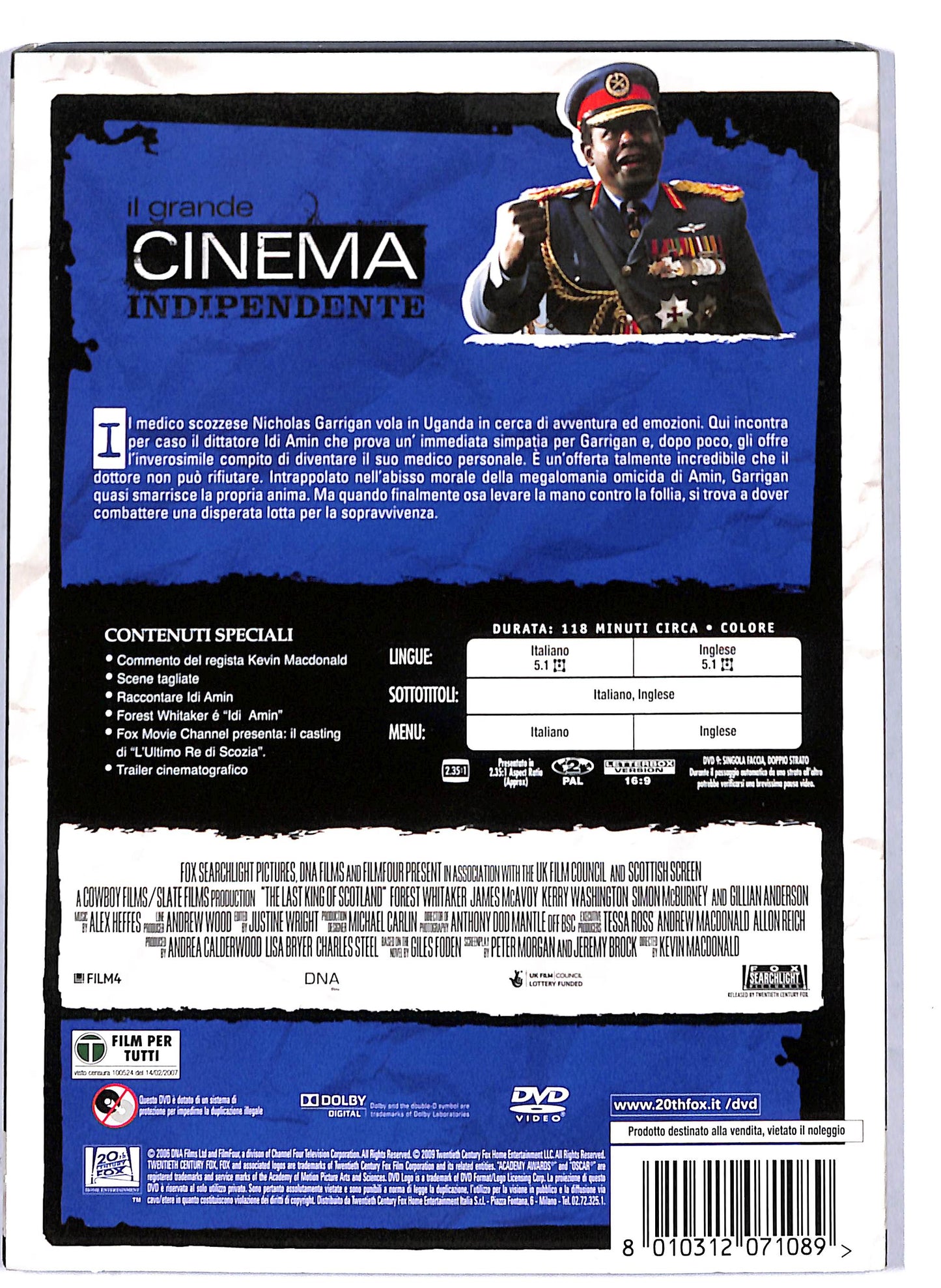 EBOND L'ultimo Re Di Scozia DVD D806330