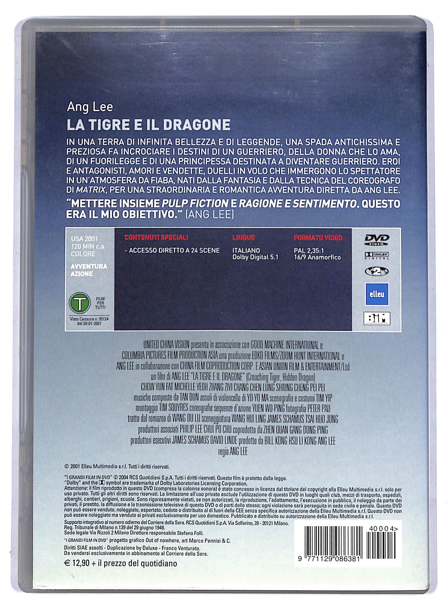EBOND La Tigre e il Dragone EDITORIALE DVD D806415