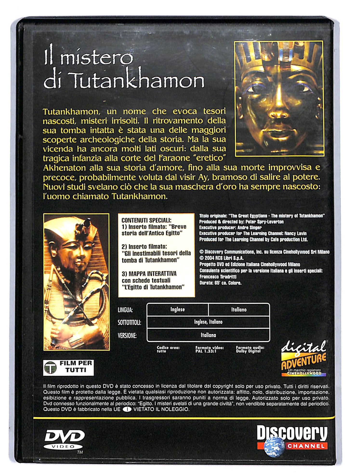EBOND Egitto Il mistero di Tutankhamon EDITORIALE DVD D806439