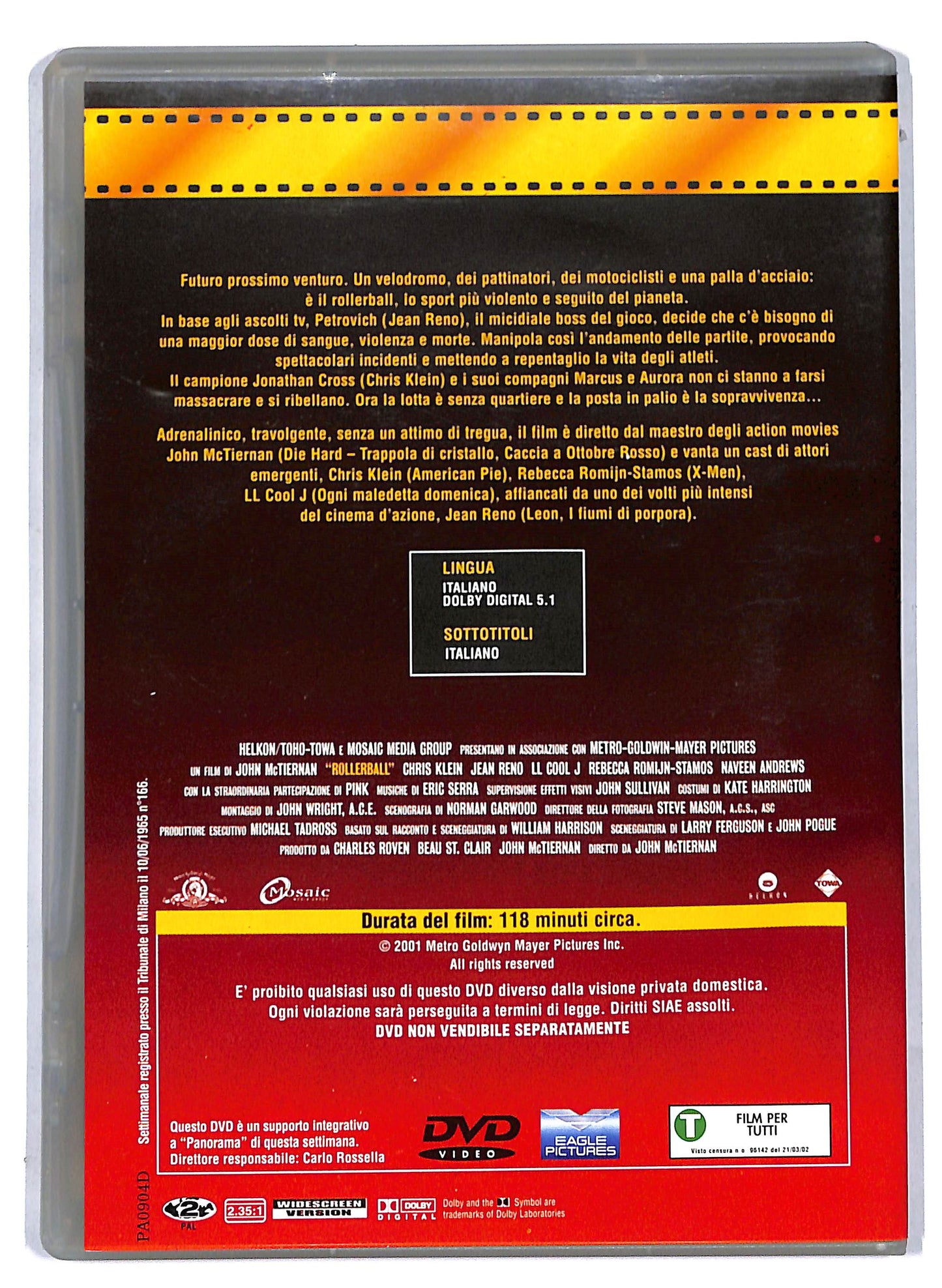EBOND Rollerball EDITORIALE DVD D806524