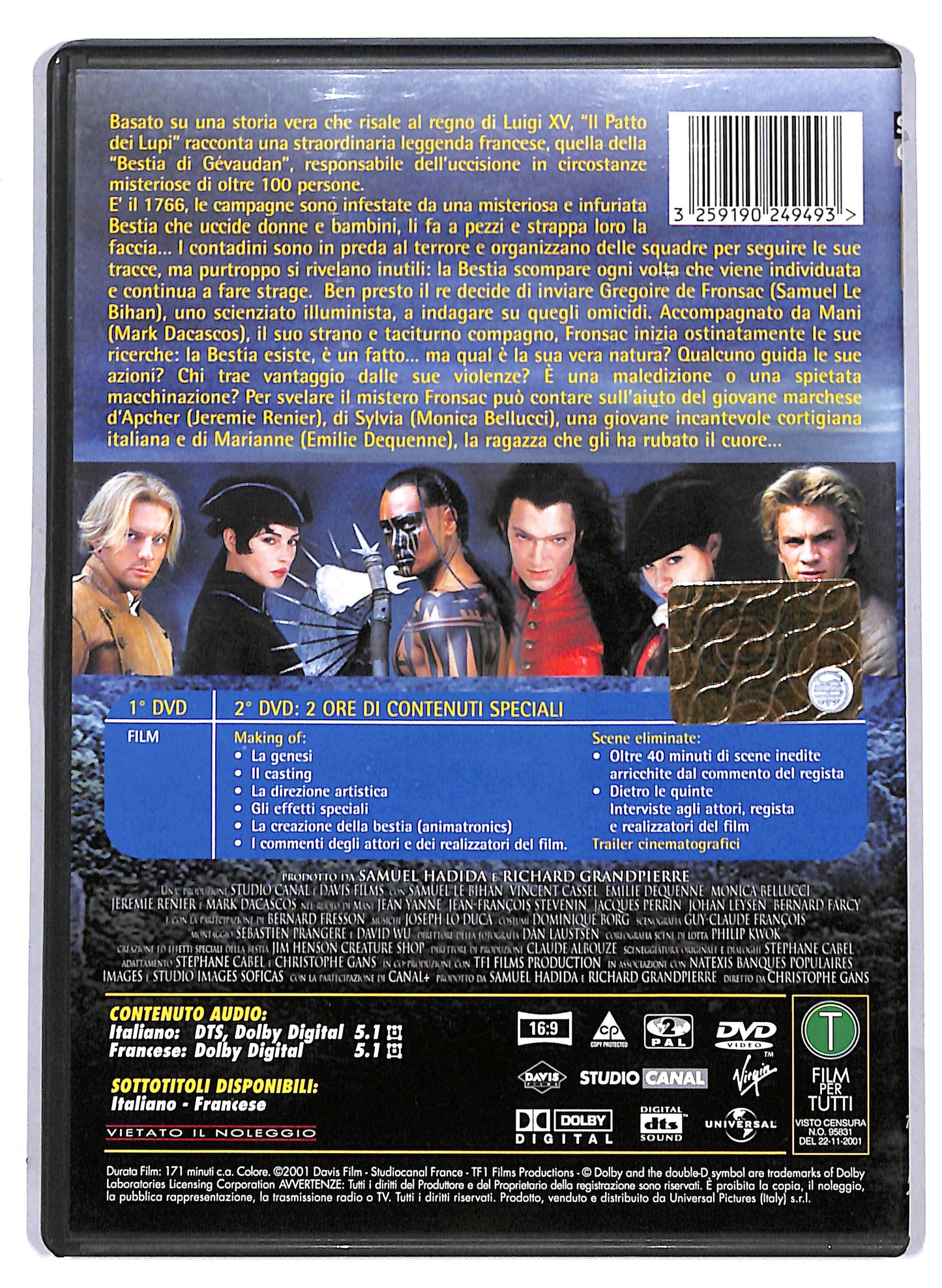 EBOND Il Patto dei Lupi  ( 2 dischi) DVD D806562
