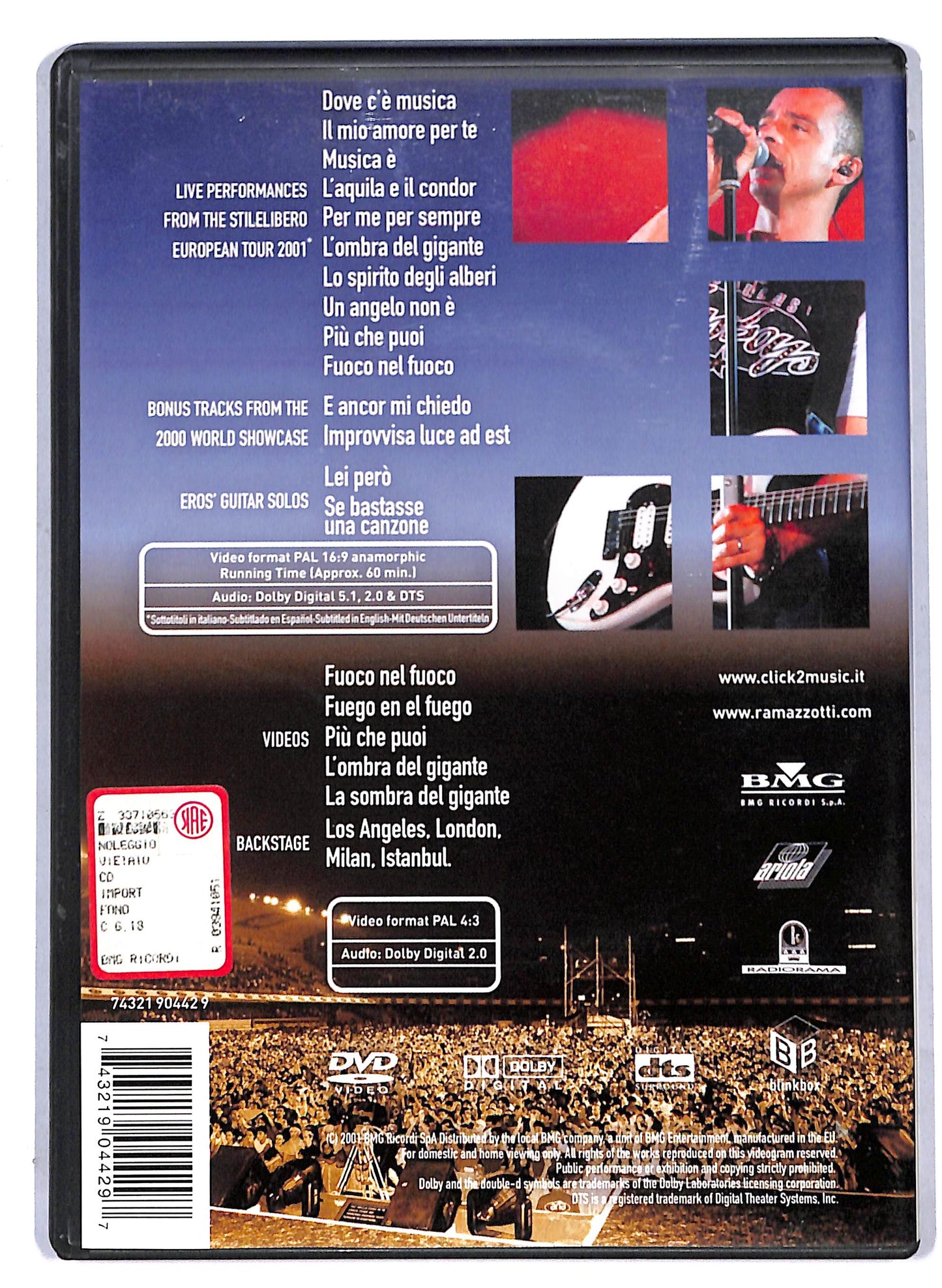 EBOND Eros Ramazzotti - Stilelibero (2001) DVD D806602