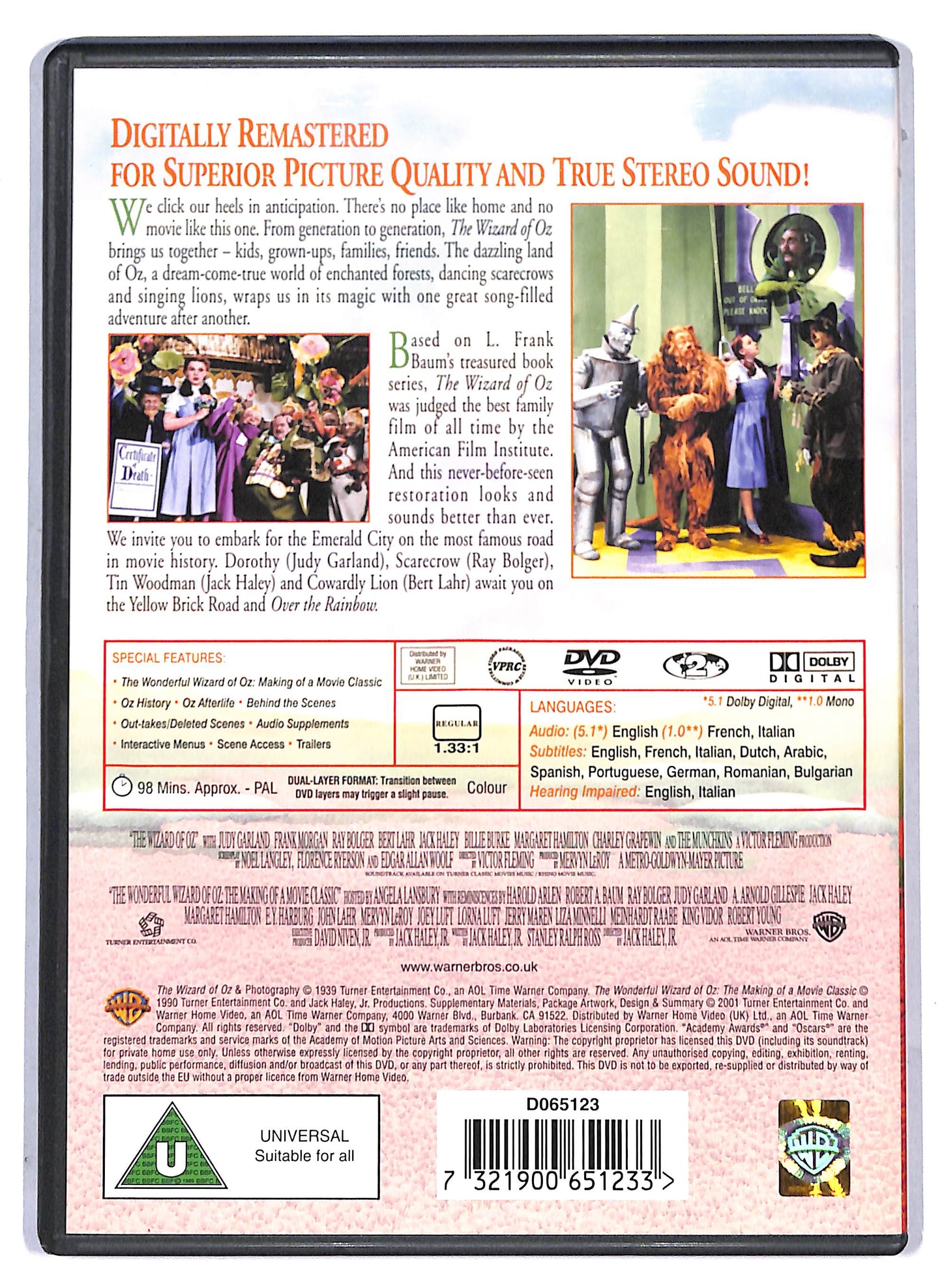 EBOND The Wizard of Oz UK Edition DVD D806610